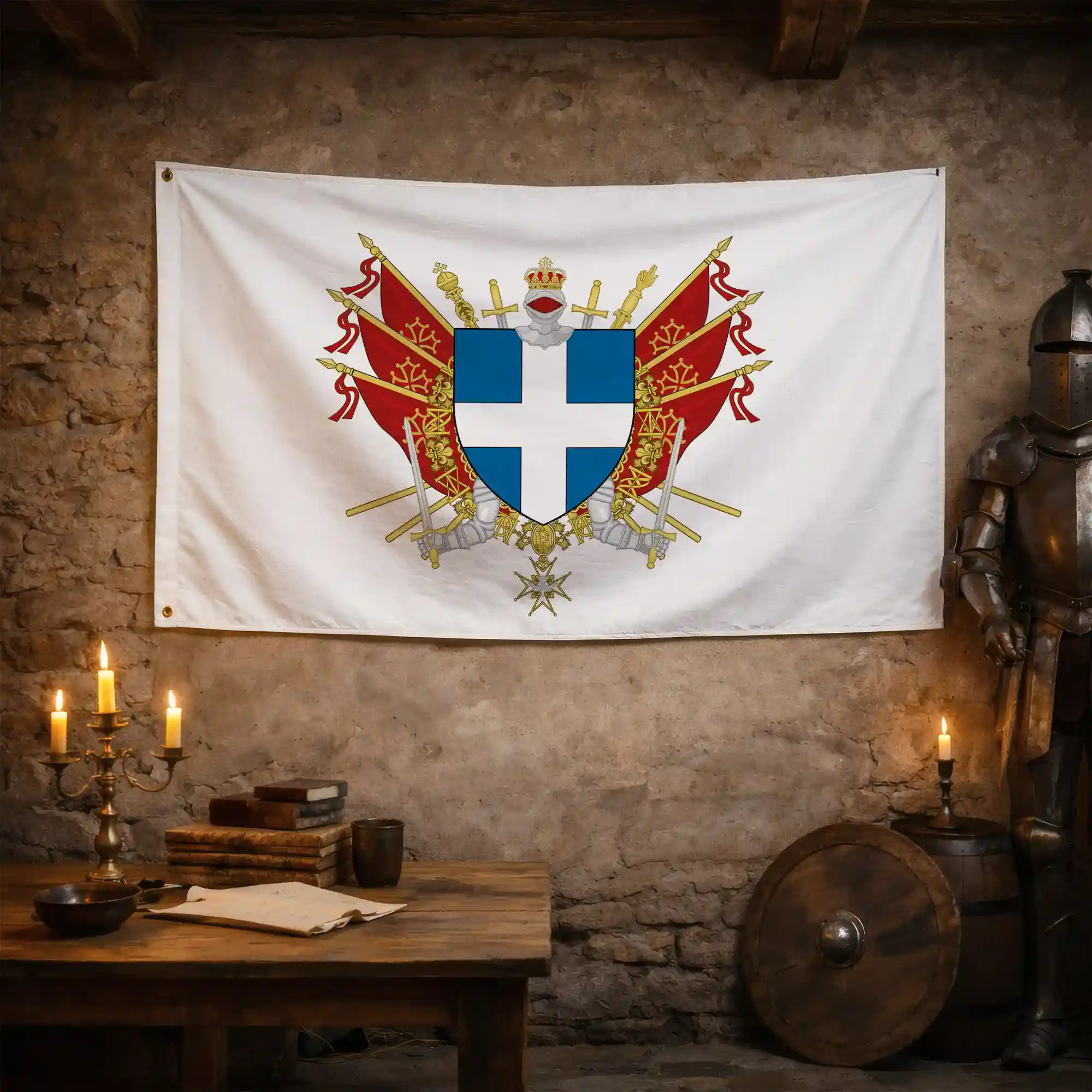 Drapeau - Blason de Figeac - Image 3