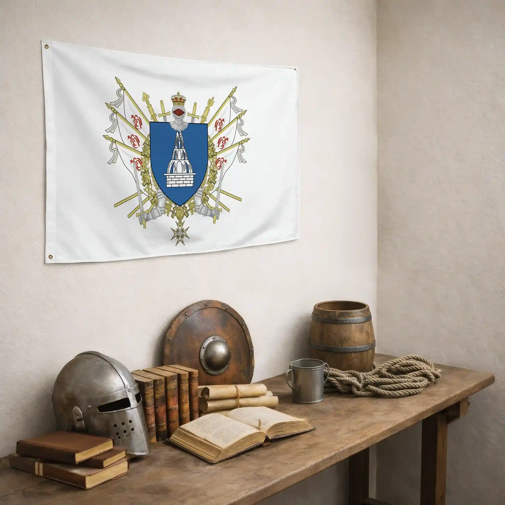 Drapeau - Blason de Fontenay-le-Comte - Image 5