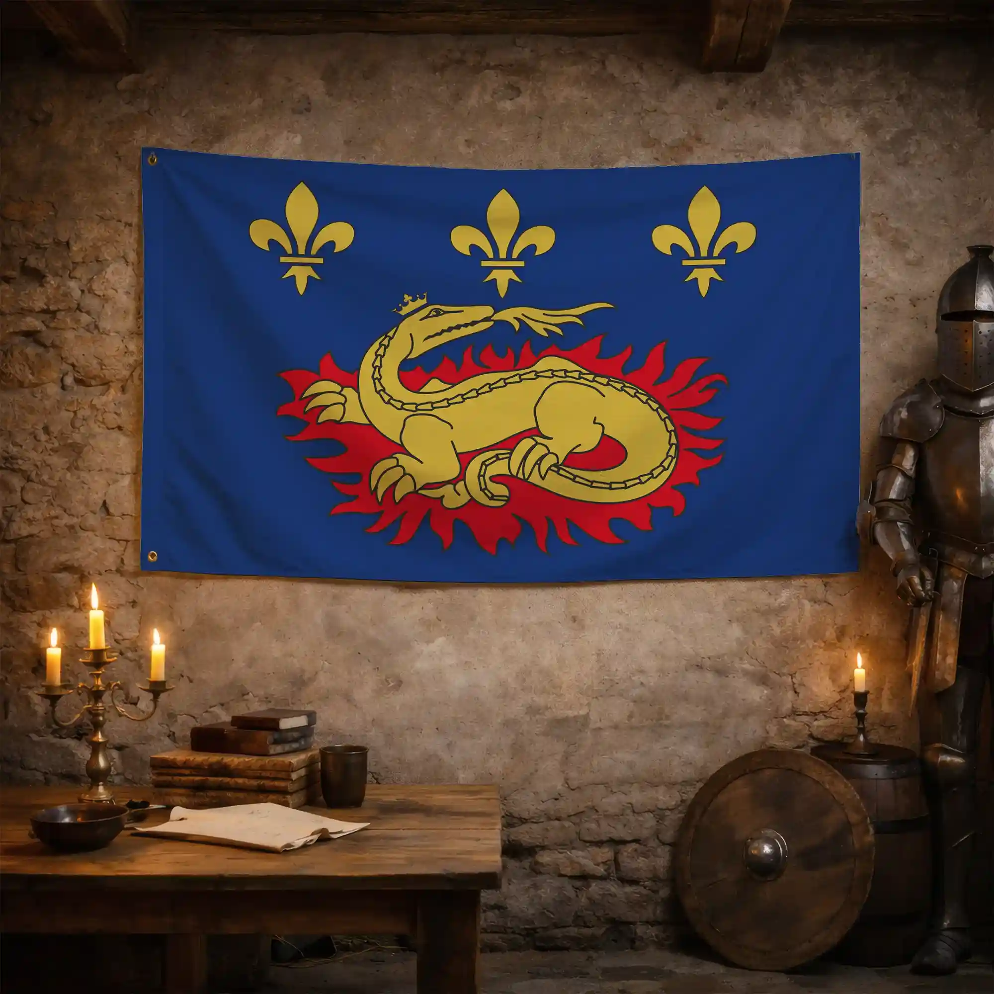 Drapeau - Blason de François 1er - Image 3