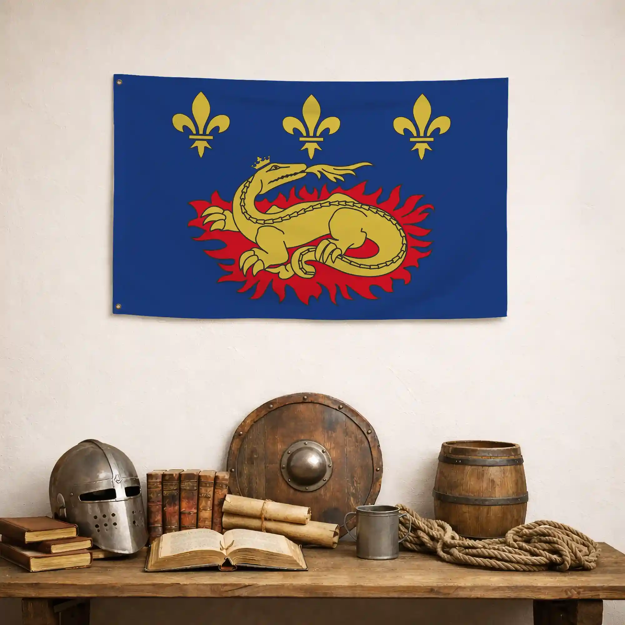 Drapeau - Blason de François 1er - Image 4