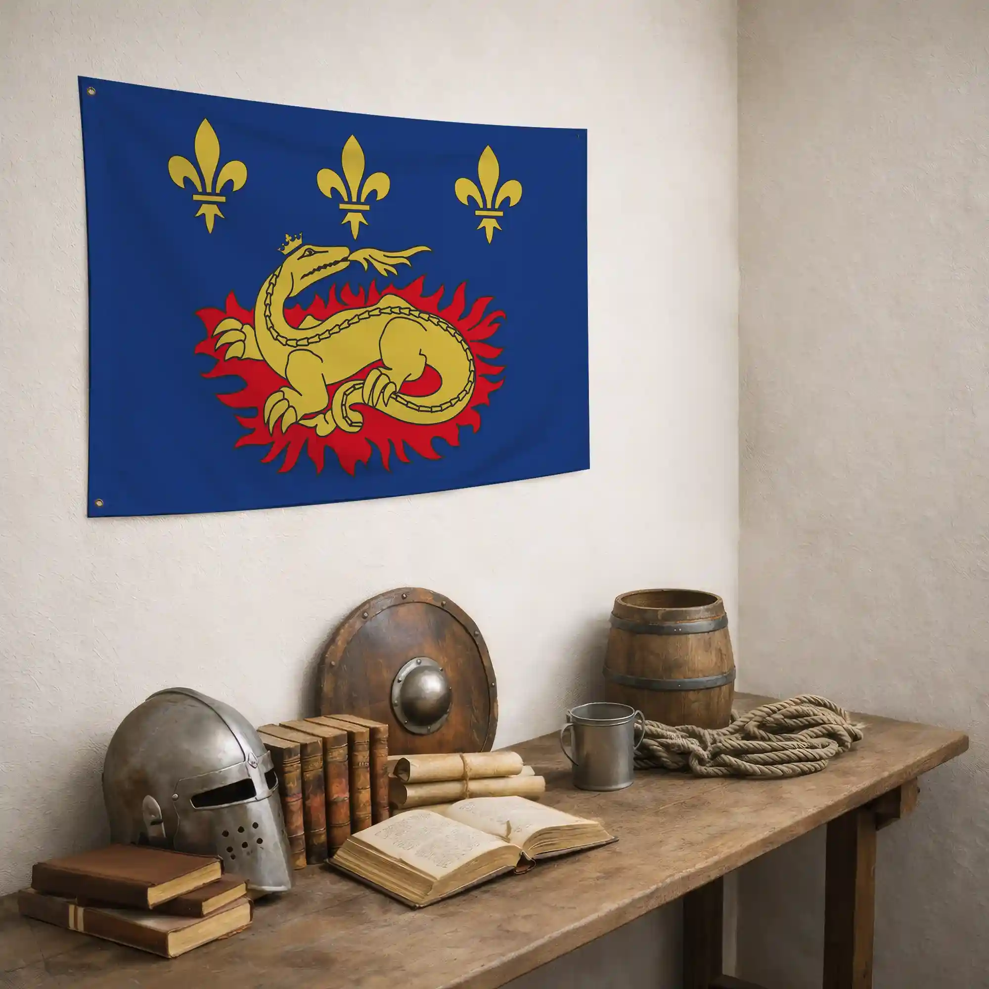 Drapeau - Blason de François 1er - Image 5