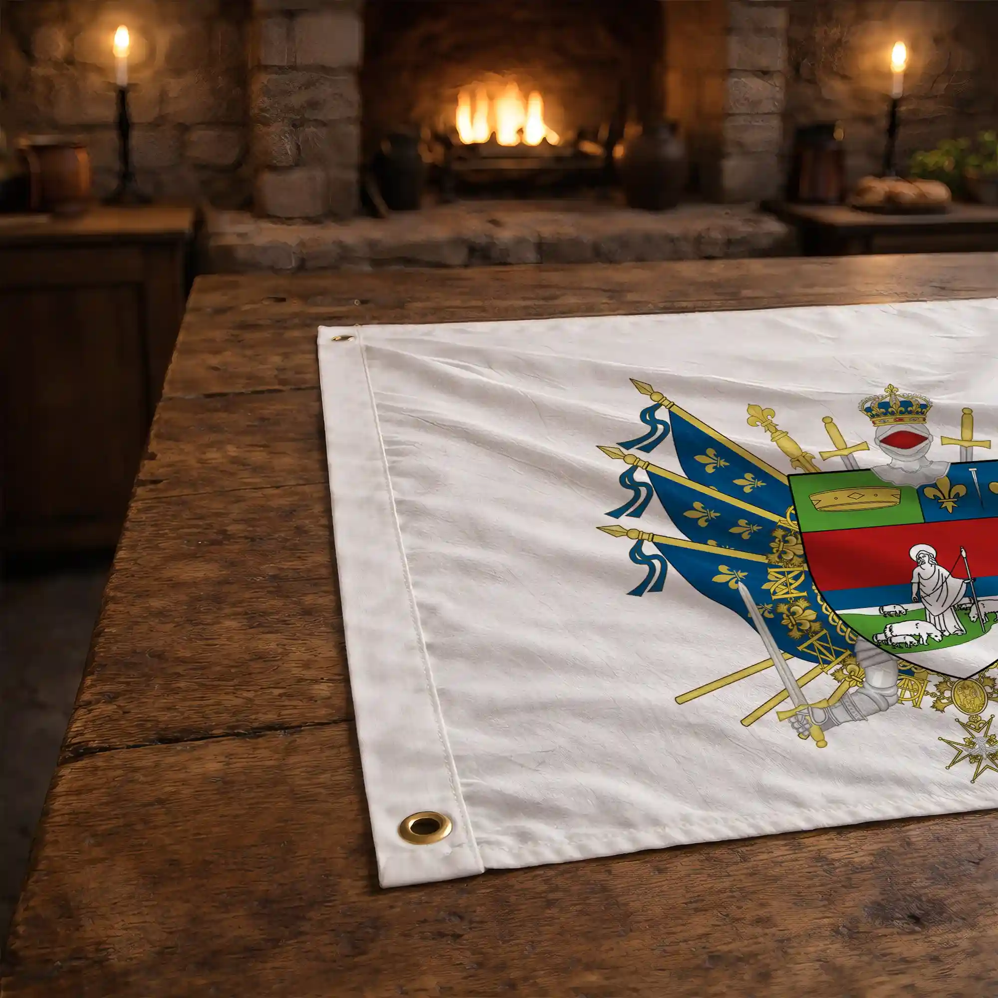 Drapeau - Blason de Gennevilliers - Image 3