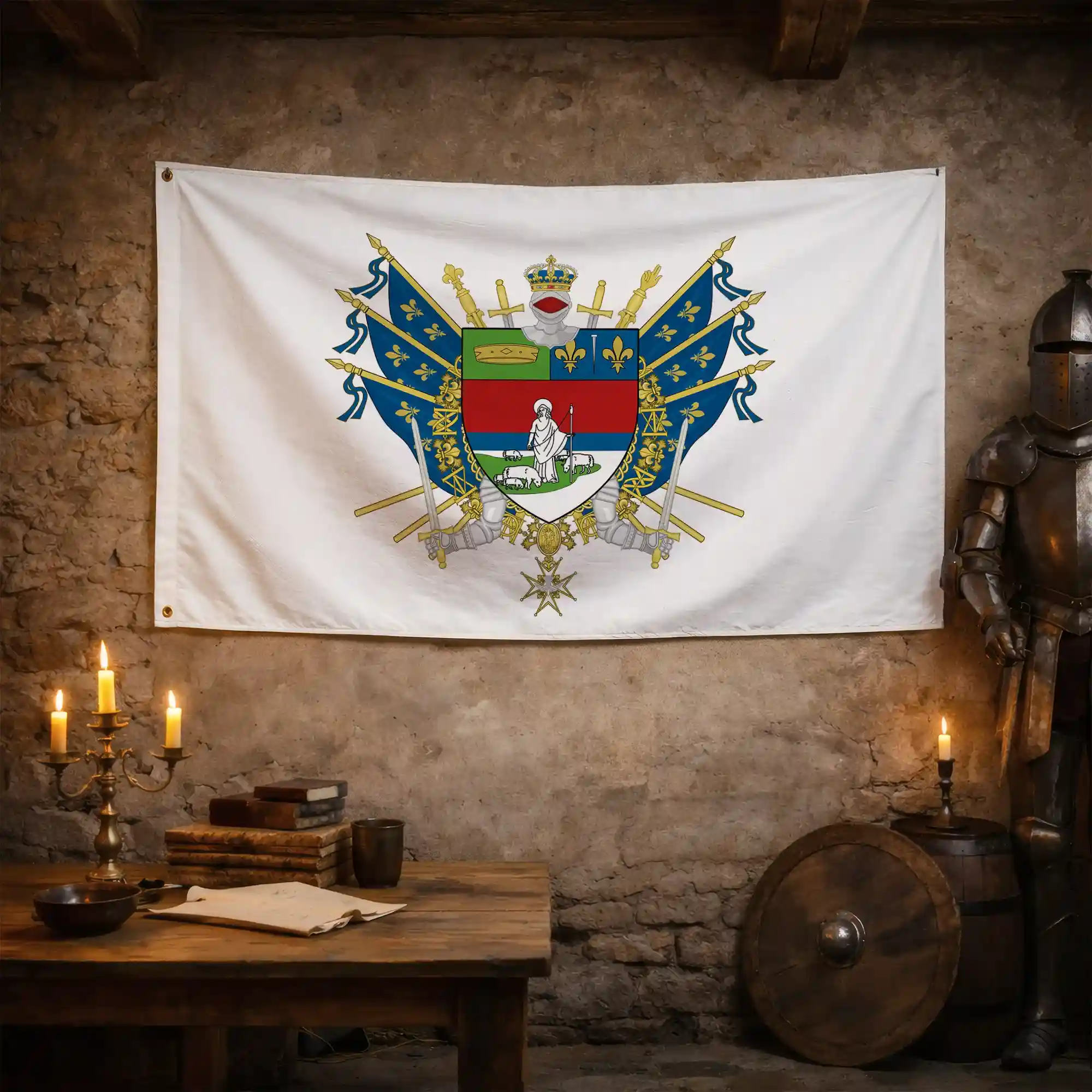 Drapeau - Blason de Gennevilliers - Image 4