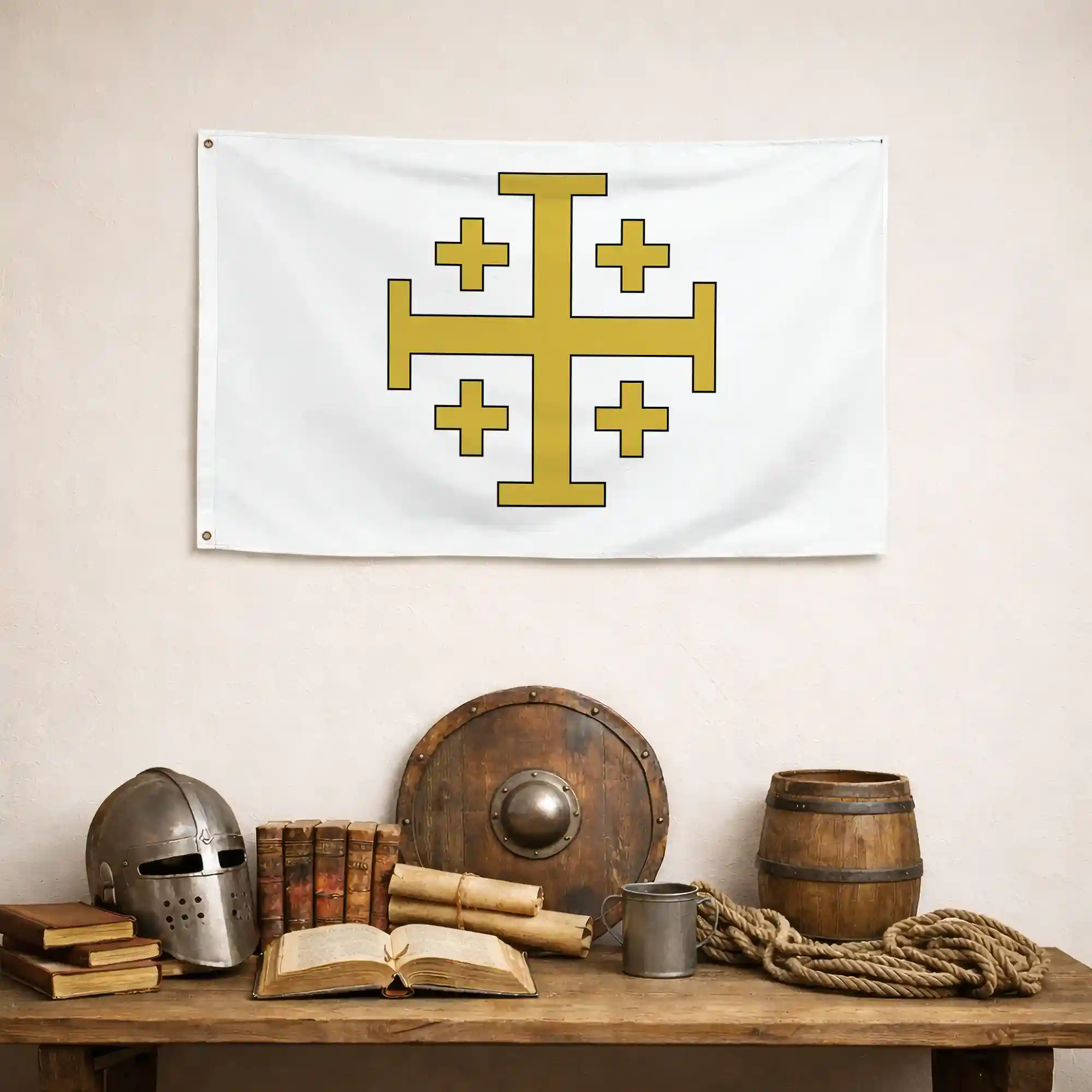 Drapeau - Blason de Godefroy de Bouillon - Image 4