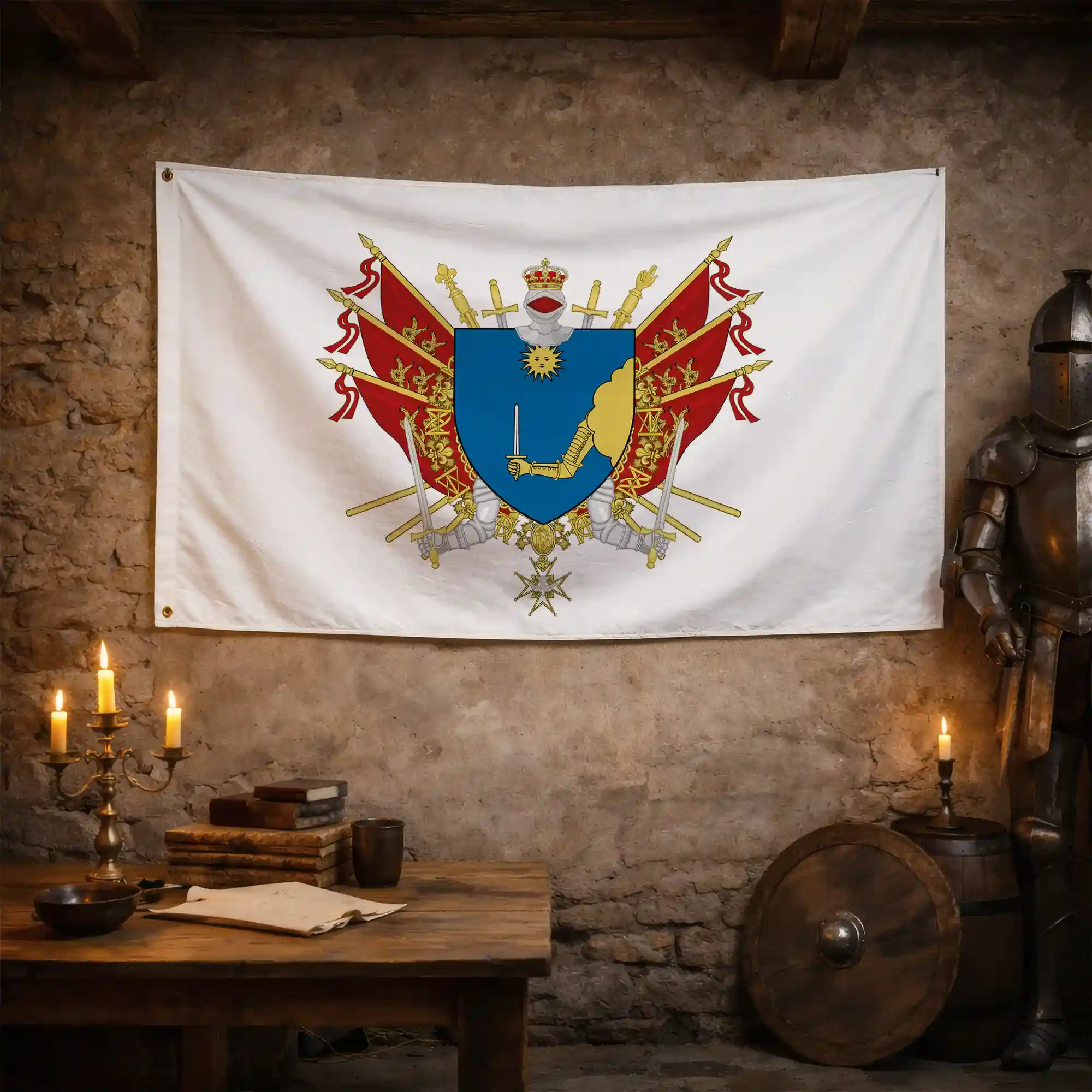 Drapeau - Blason de Granville - Image 3
