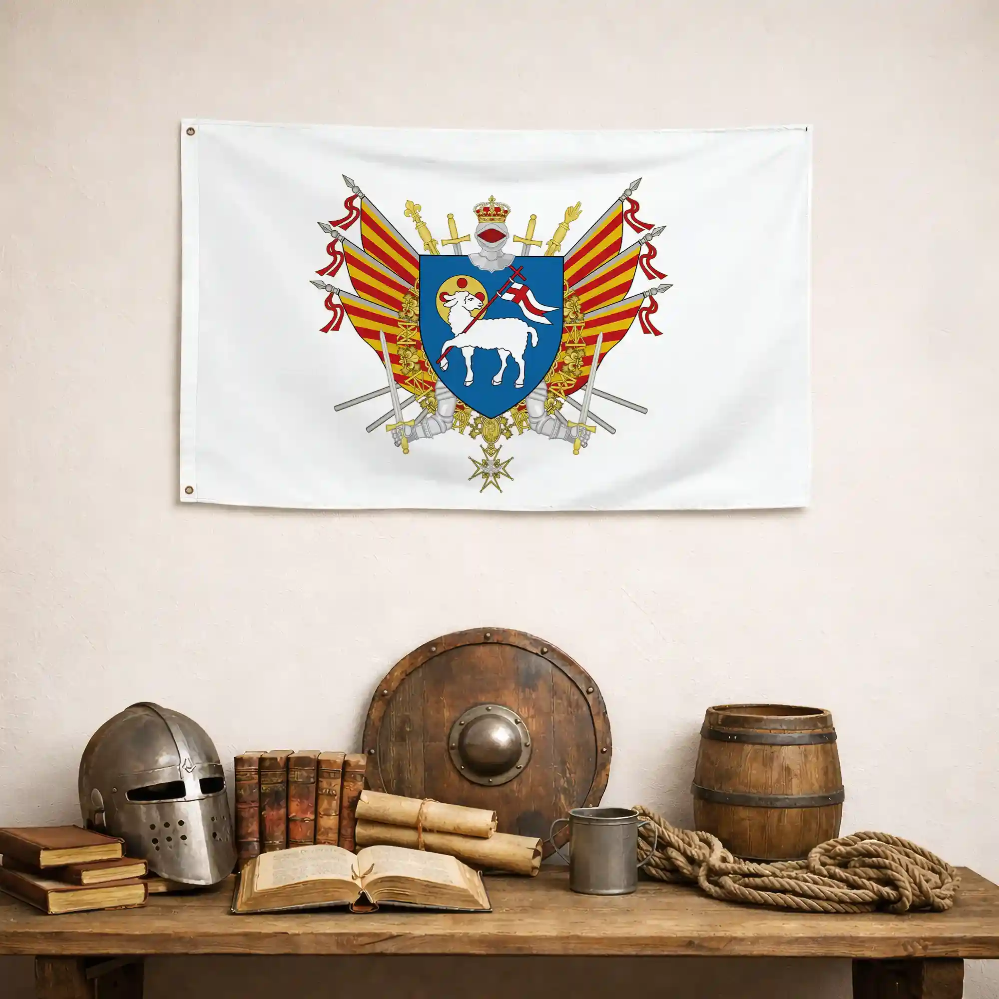 Drapeau - Blason de Grasse - Image 4