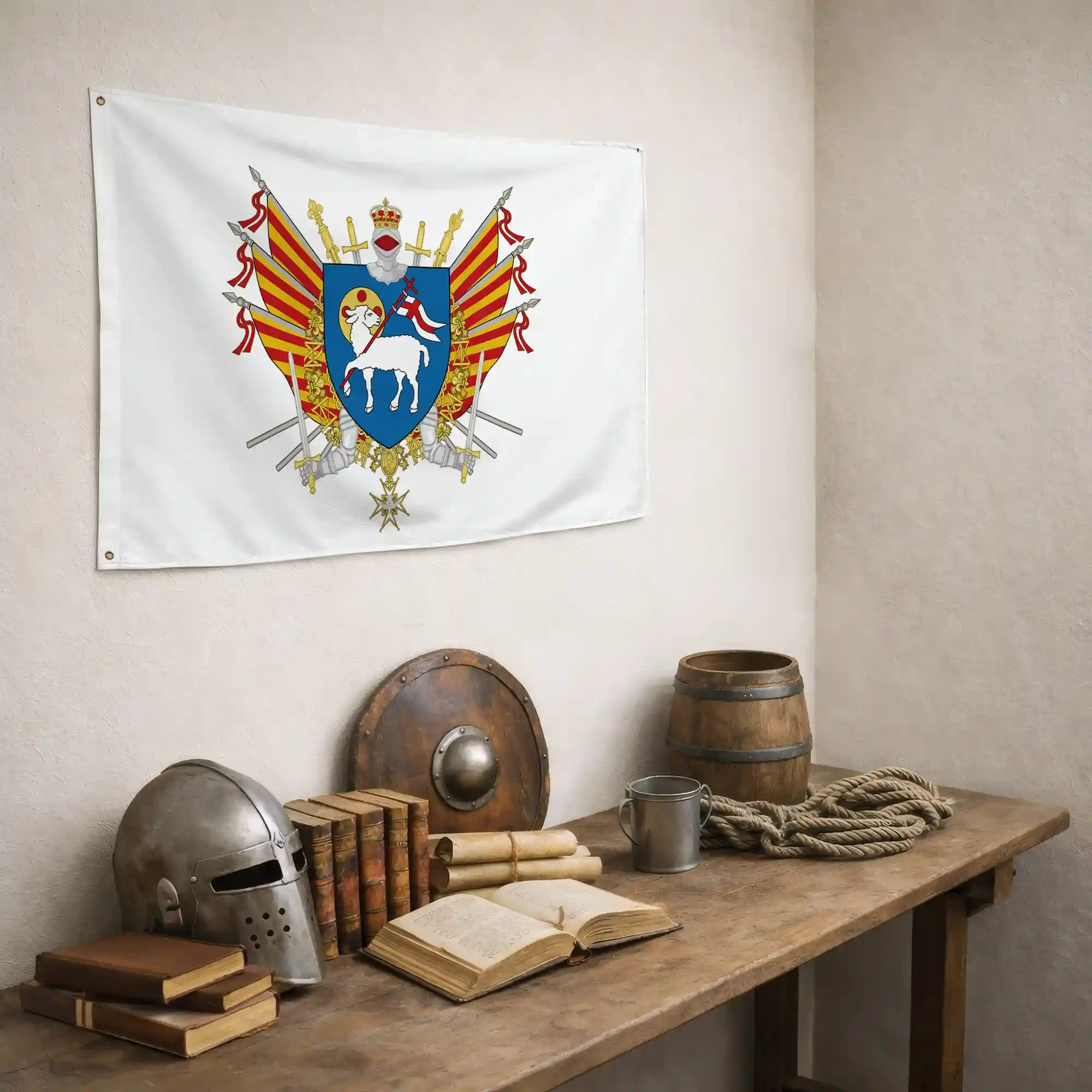 Drapeau - Blason de Grasse - Image 5
