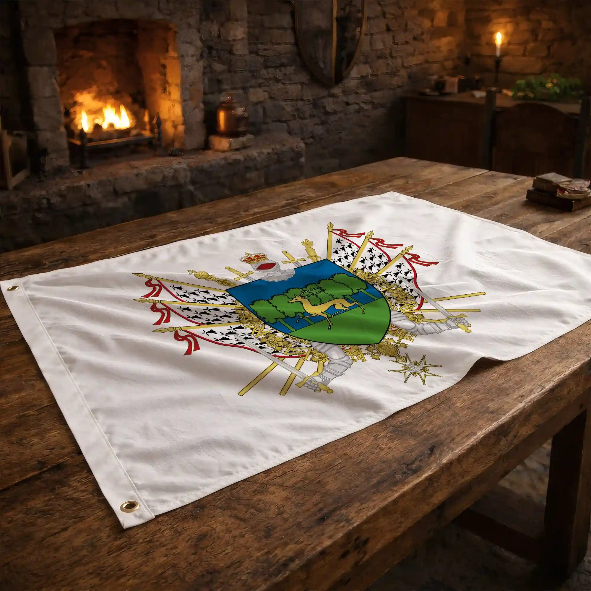 Drapeau - Blason de Guéret - Image 2