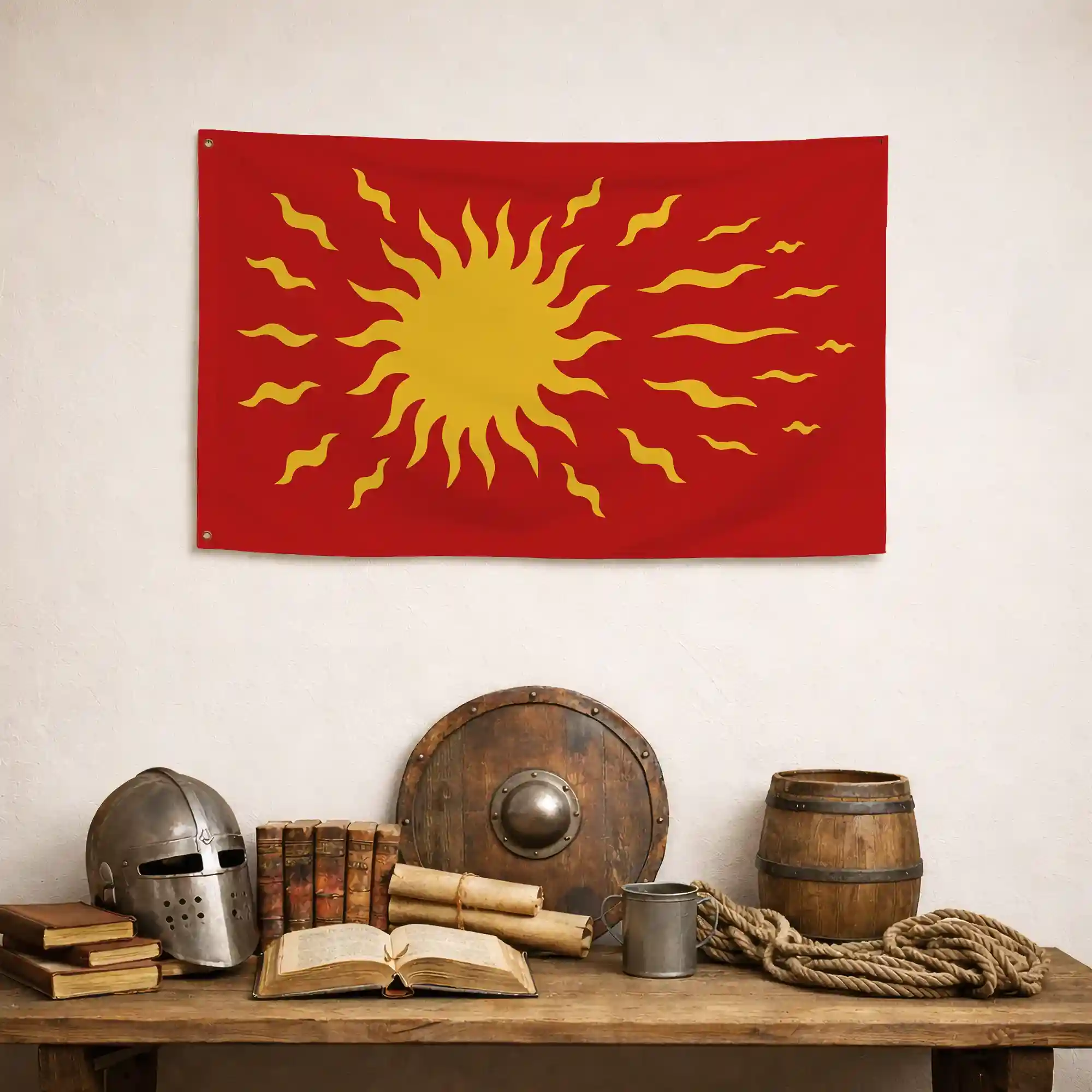Drapeau - Blason de Hugues Capet (Oriflamme) - Image 4