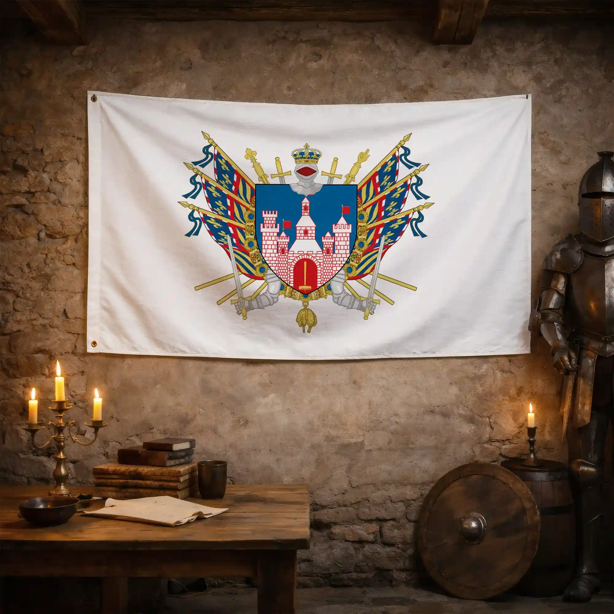 Drapeau - Blason de Joigny - Image 3