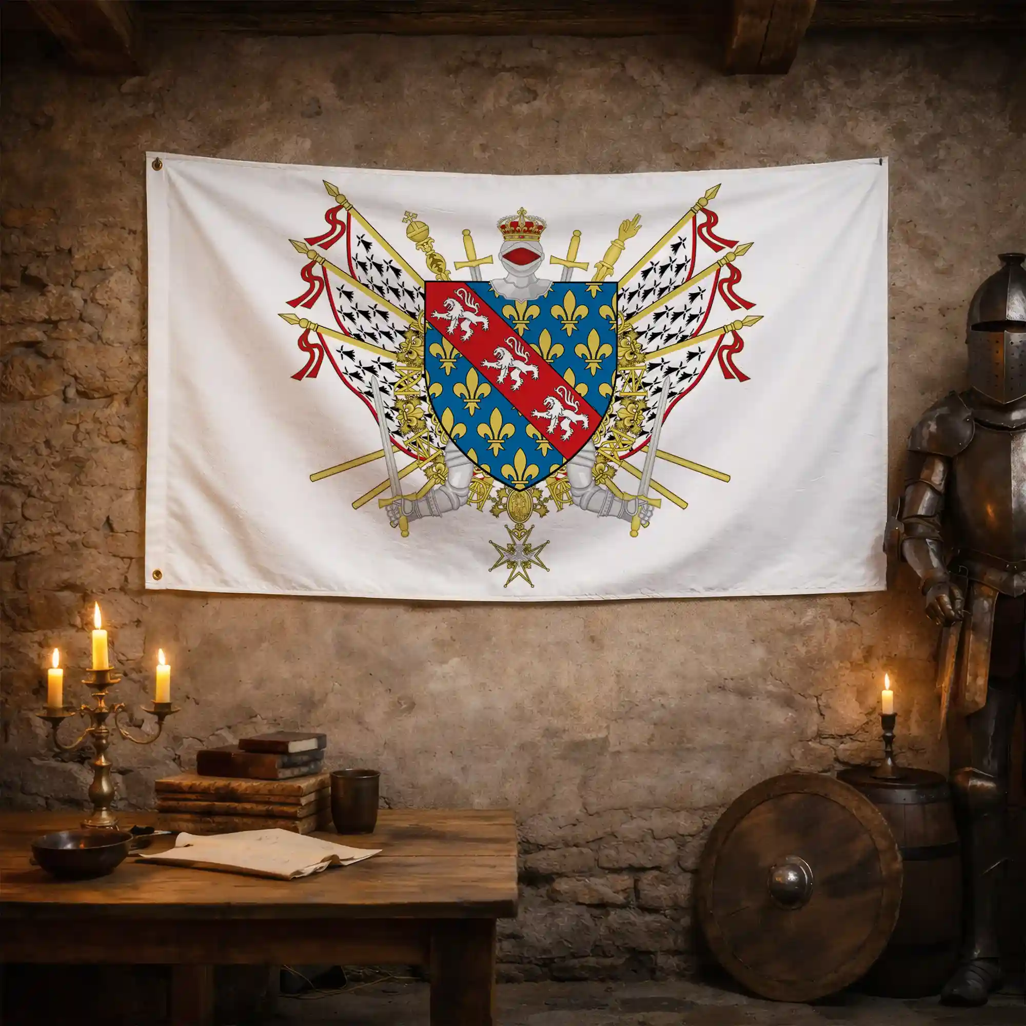 Drapeau - Blason de la Creuse (23) - Image 3