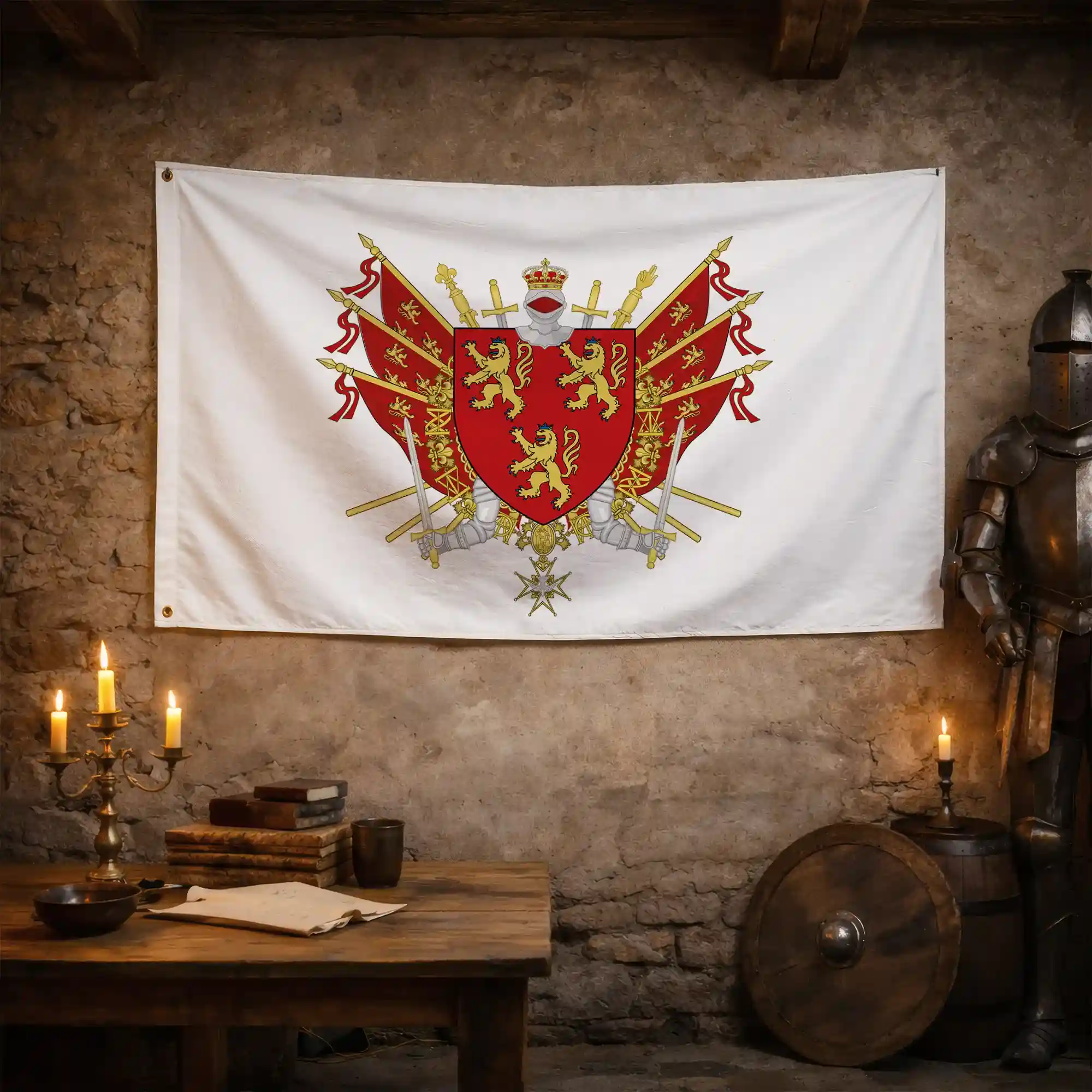 Drapeau - Blason de la Dordogne (24) - Image 3