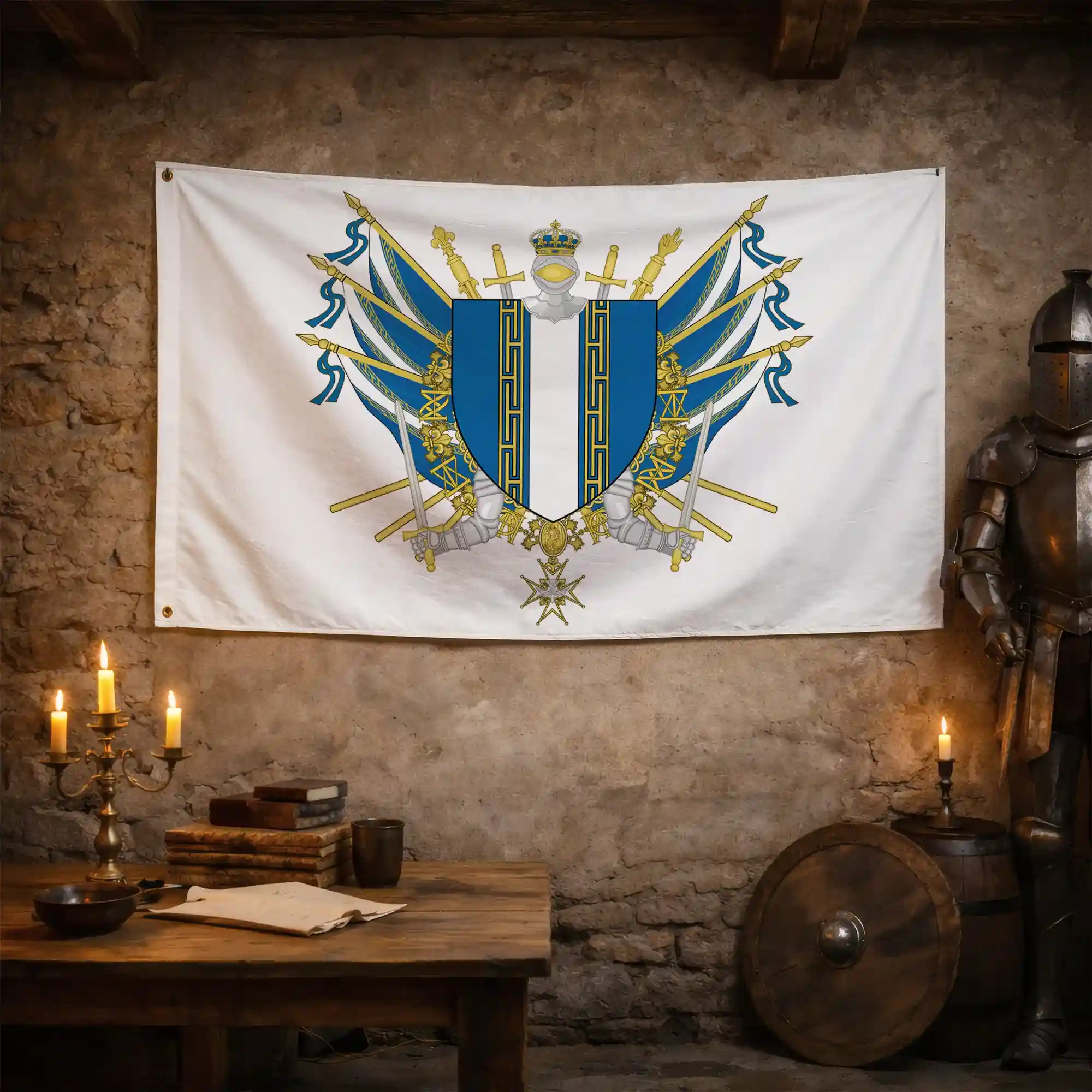 Drapeau - Blason de la Haute-Marne (52) - Image 3