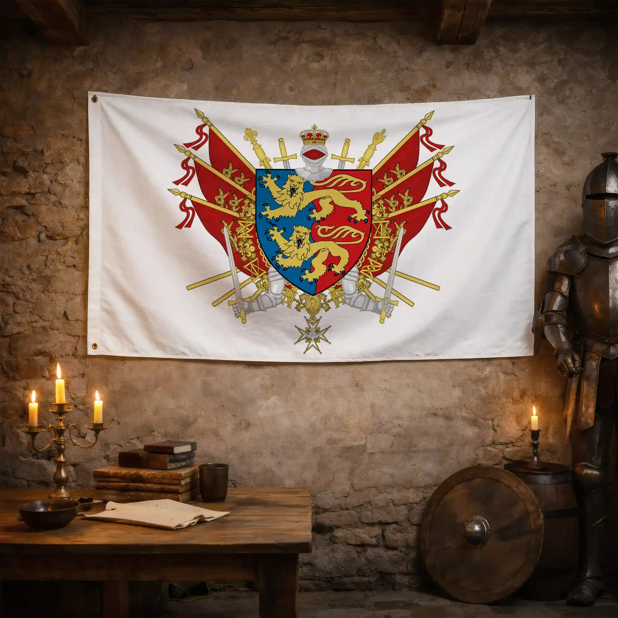 Drapeau - Blason de la Manche (50) - Image 3