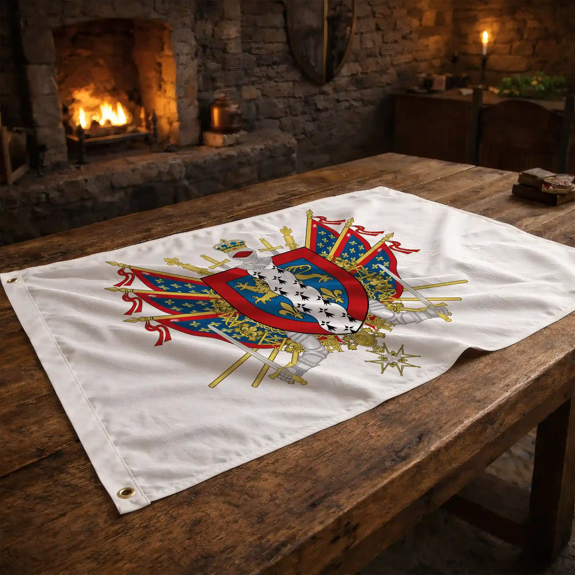 Drapeau - Blason de la Mayenne (53) - Image 2