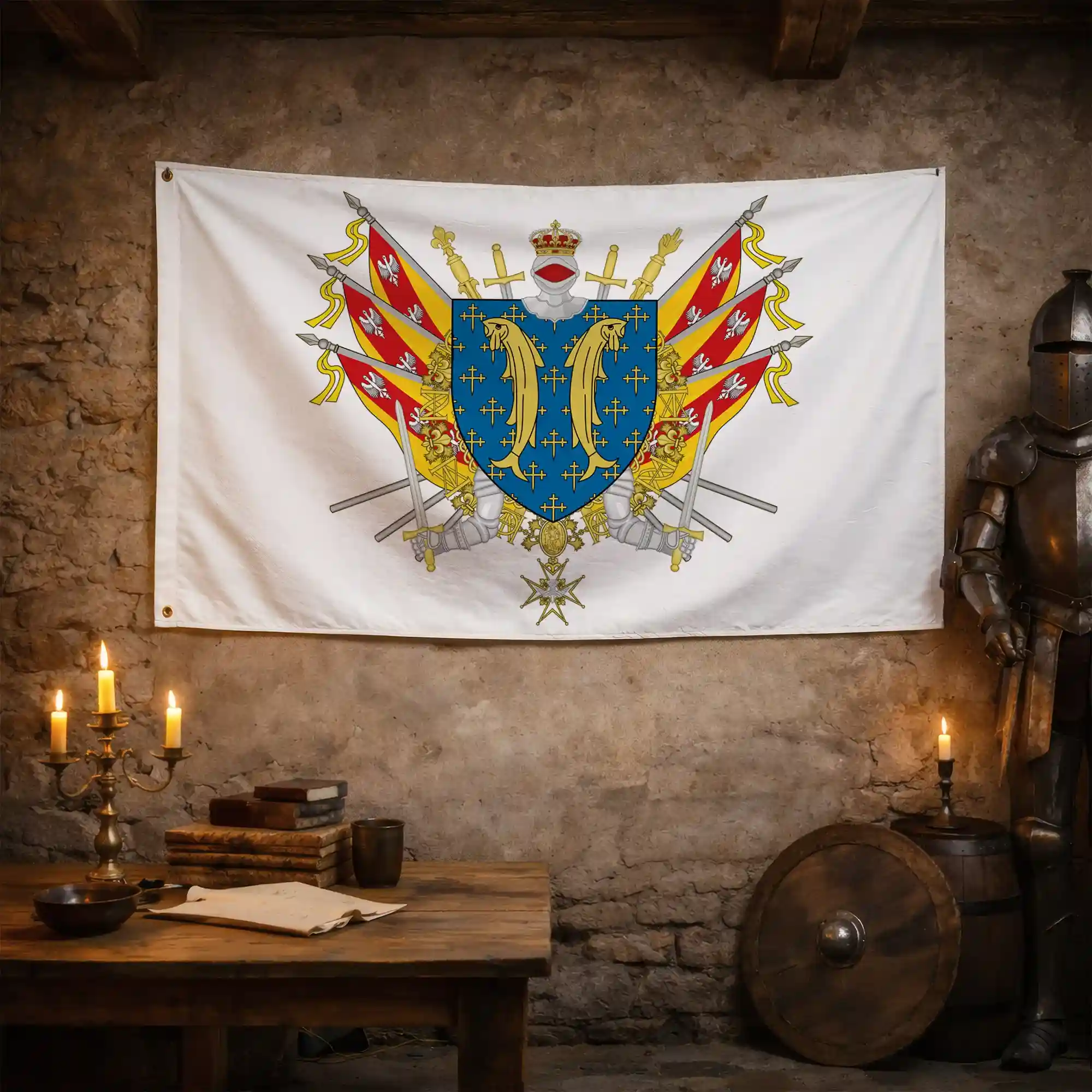 Drapeau - Blason de la Meuse (55) - Image 3
