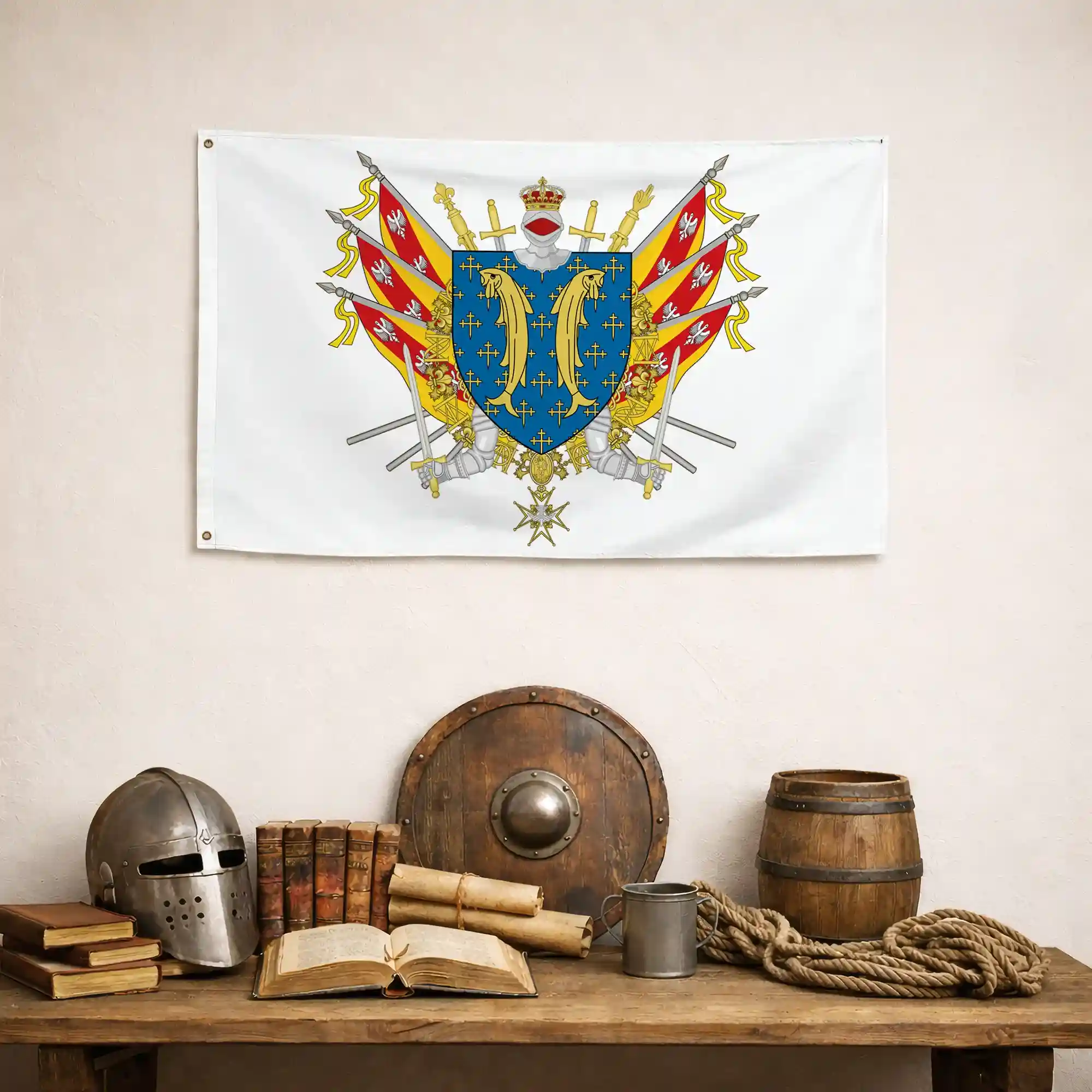 Drapeau - Blason de la Meuse (55) - Image 5
