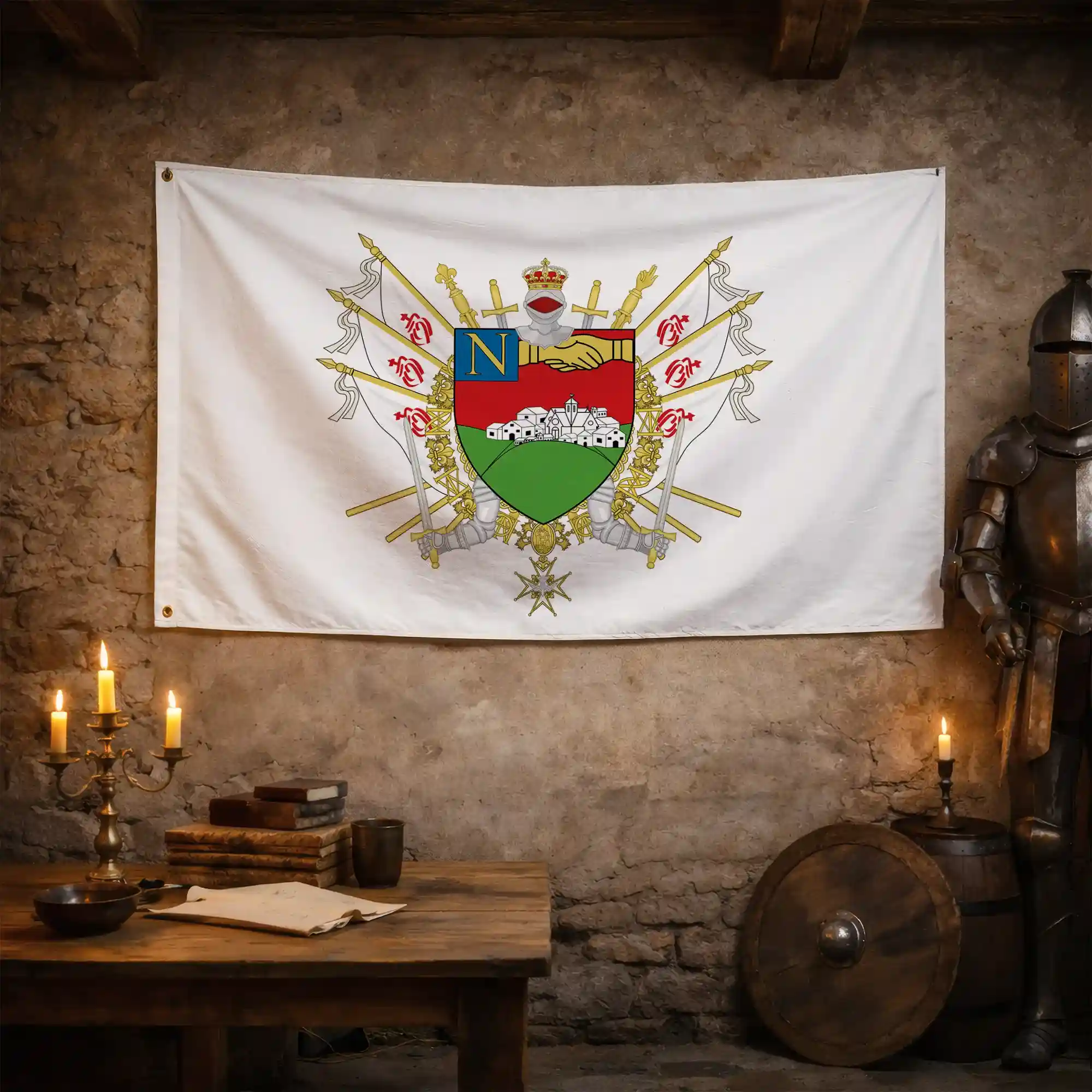 Drapeau - Blason de La-Roche-sur-Yon - Image 3