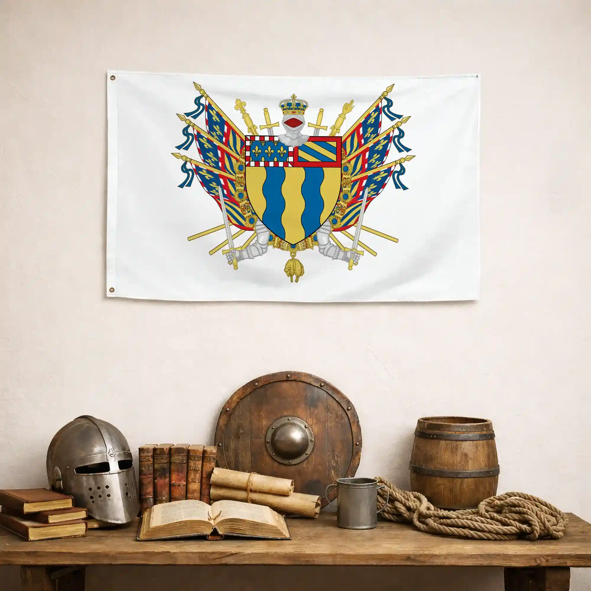 Drapeau - Blason de la Saône-et-Loire (71) - Image 5