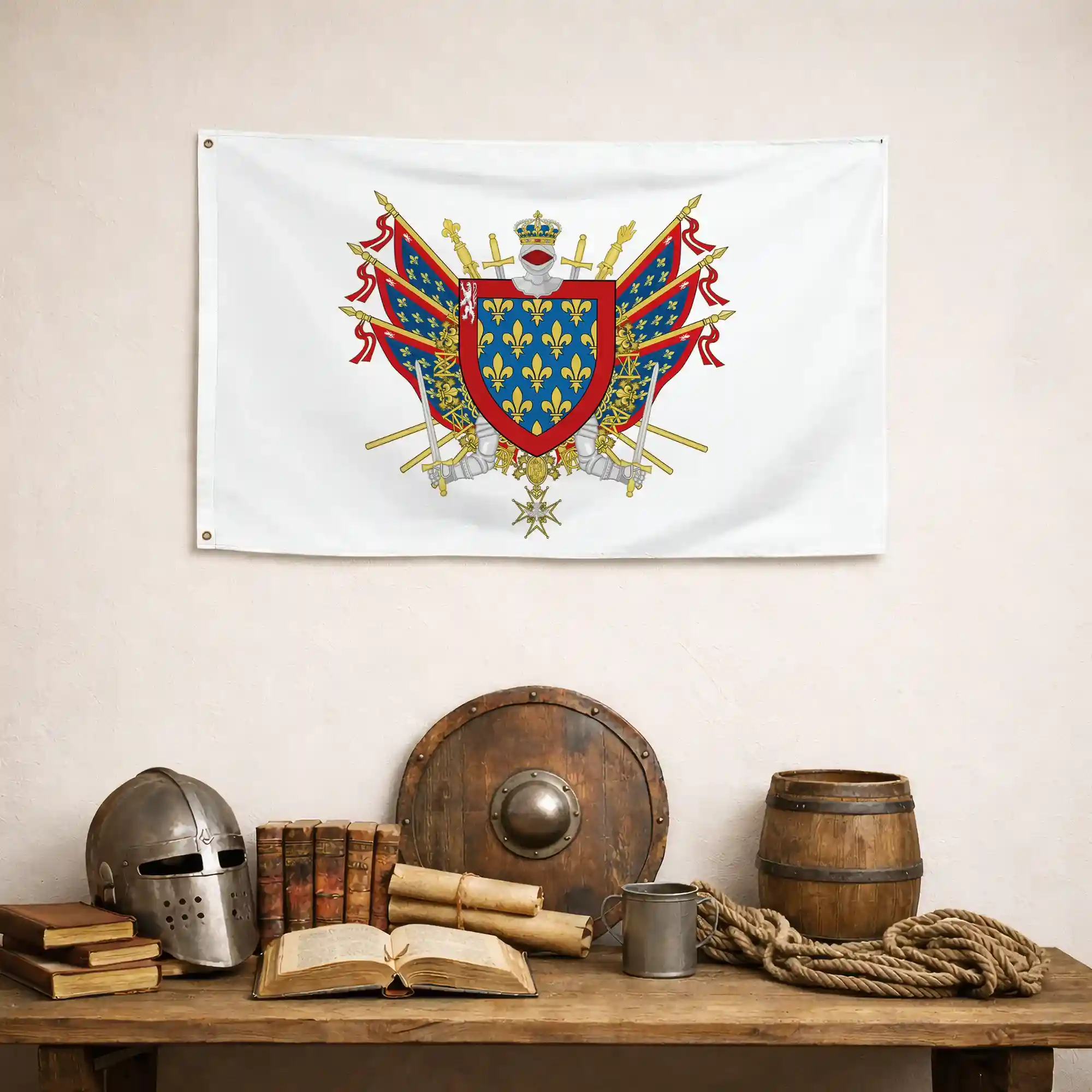 Drapeau - Blason de la Sarthe (72) - Image 4