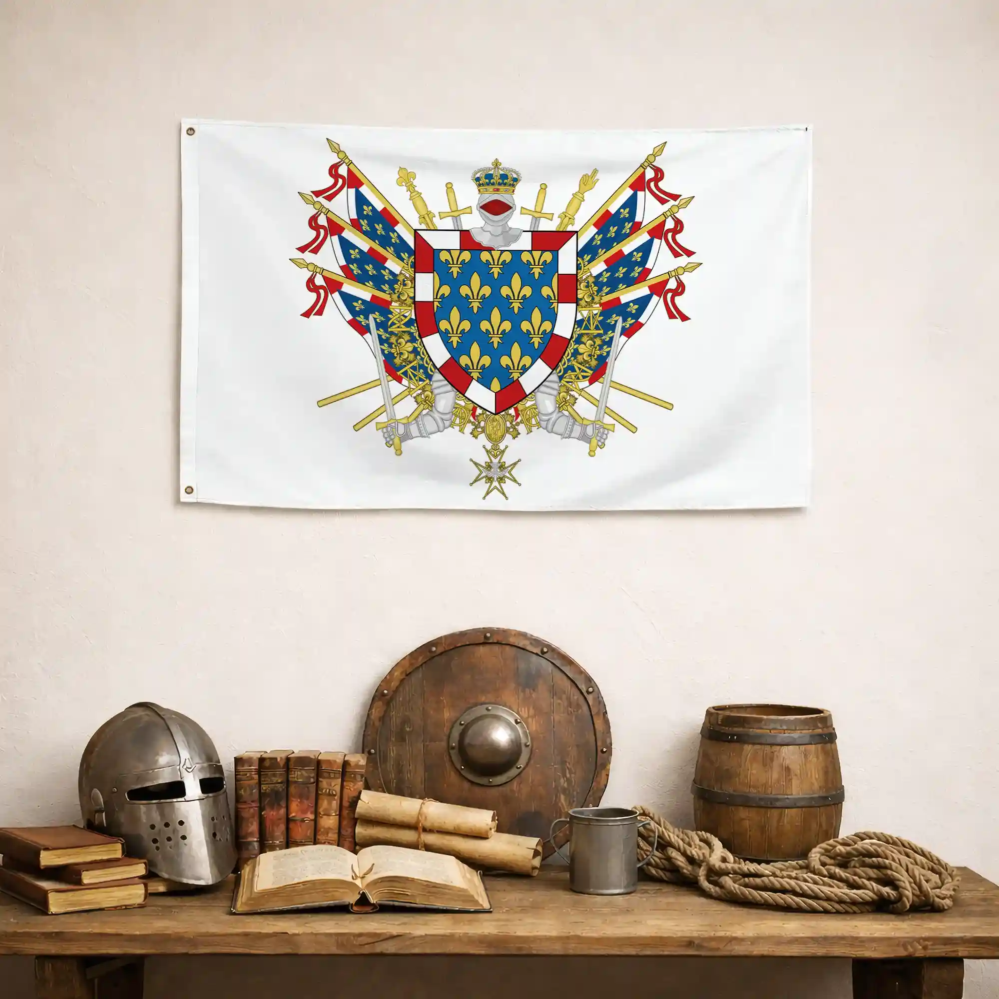 Drapeau - Blason de la Touraine - Image 5