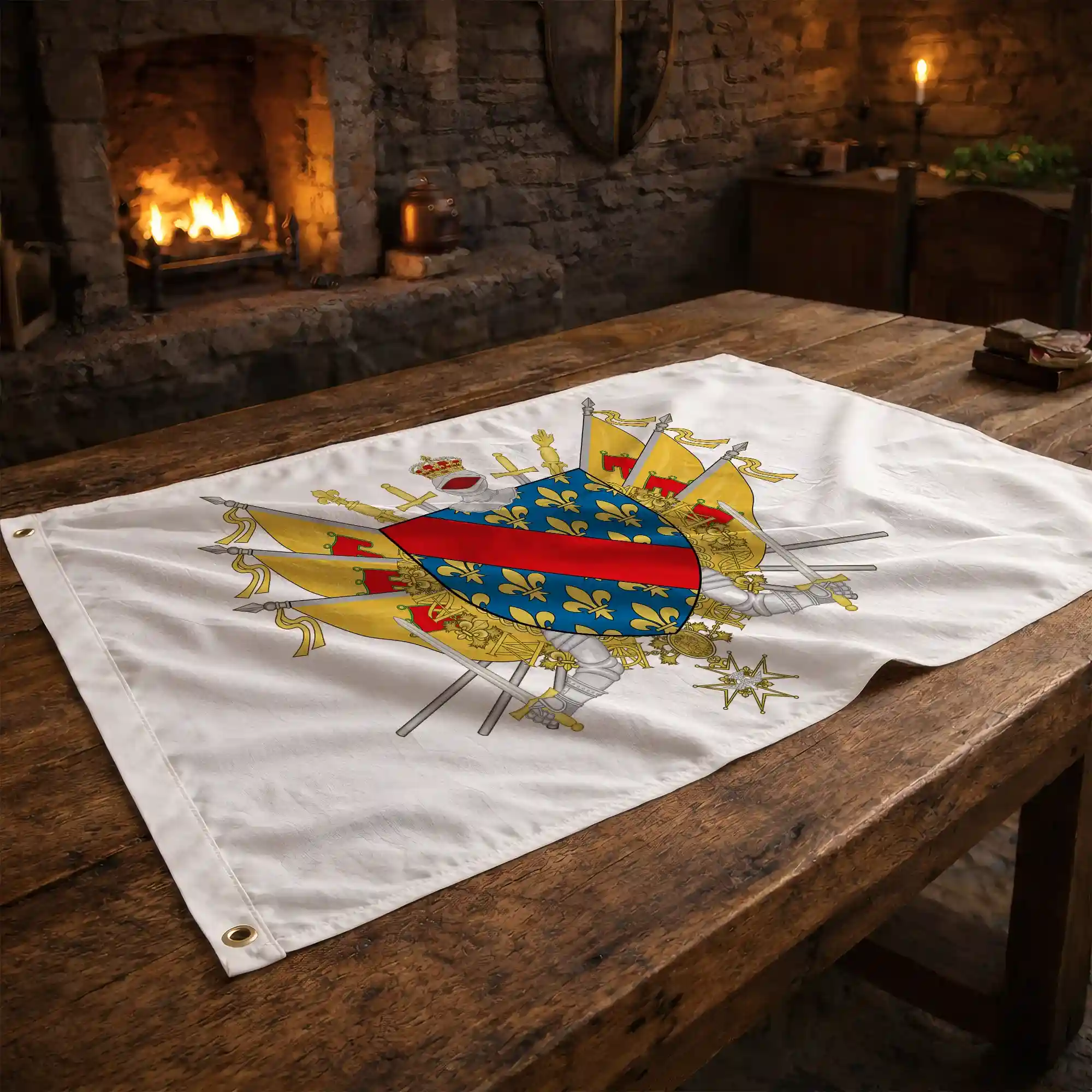 Drapeau - Blason de l'Allier (03) - Image 2
