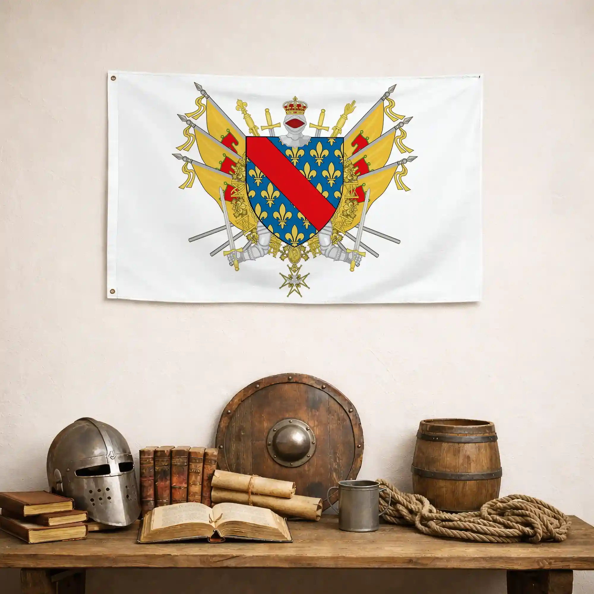 Drapeau - Blason de l'Allier (03) - Image 5