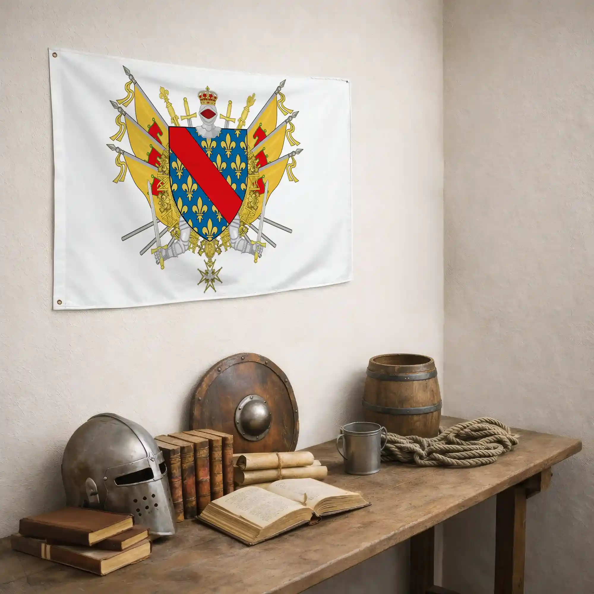 Drapeau - Blason de l'Allier (03) - Image 6