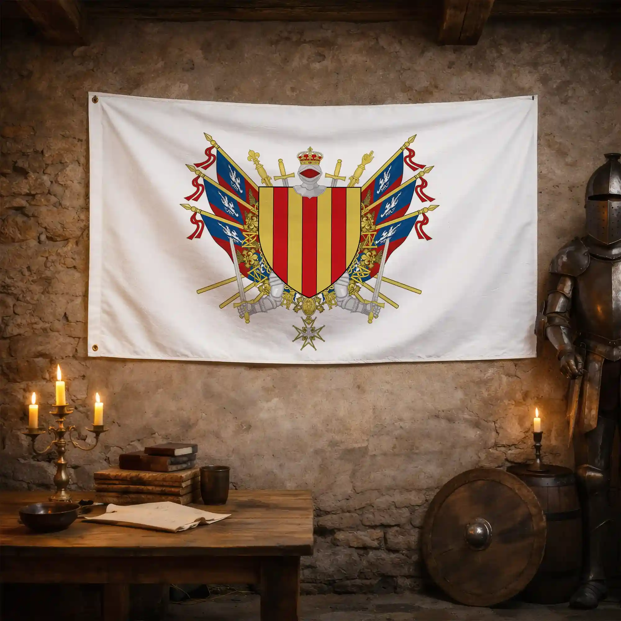 Drapeau - Blason de Langon - Image 3