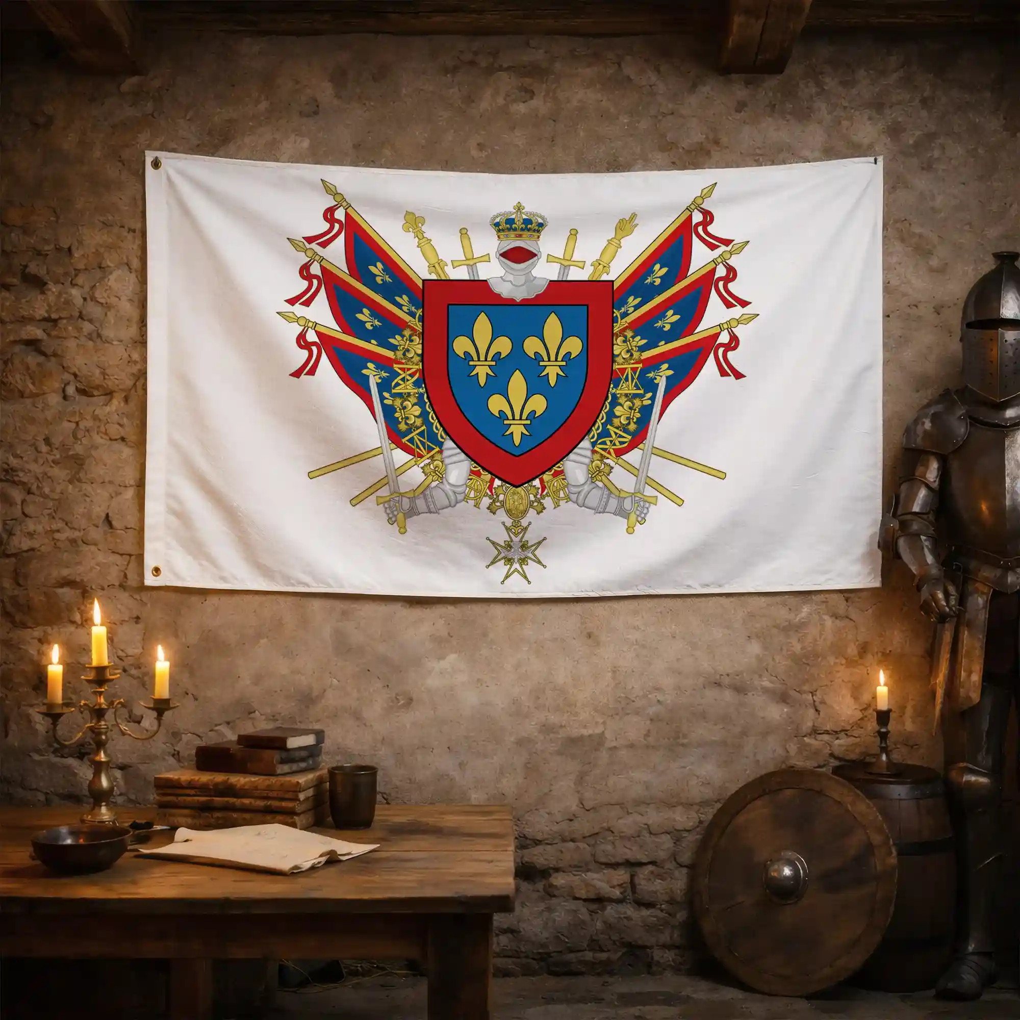 Drapeau - Blason de l'Anjou - Image 3