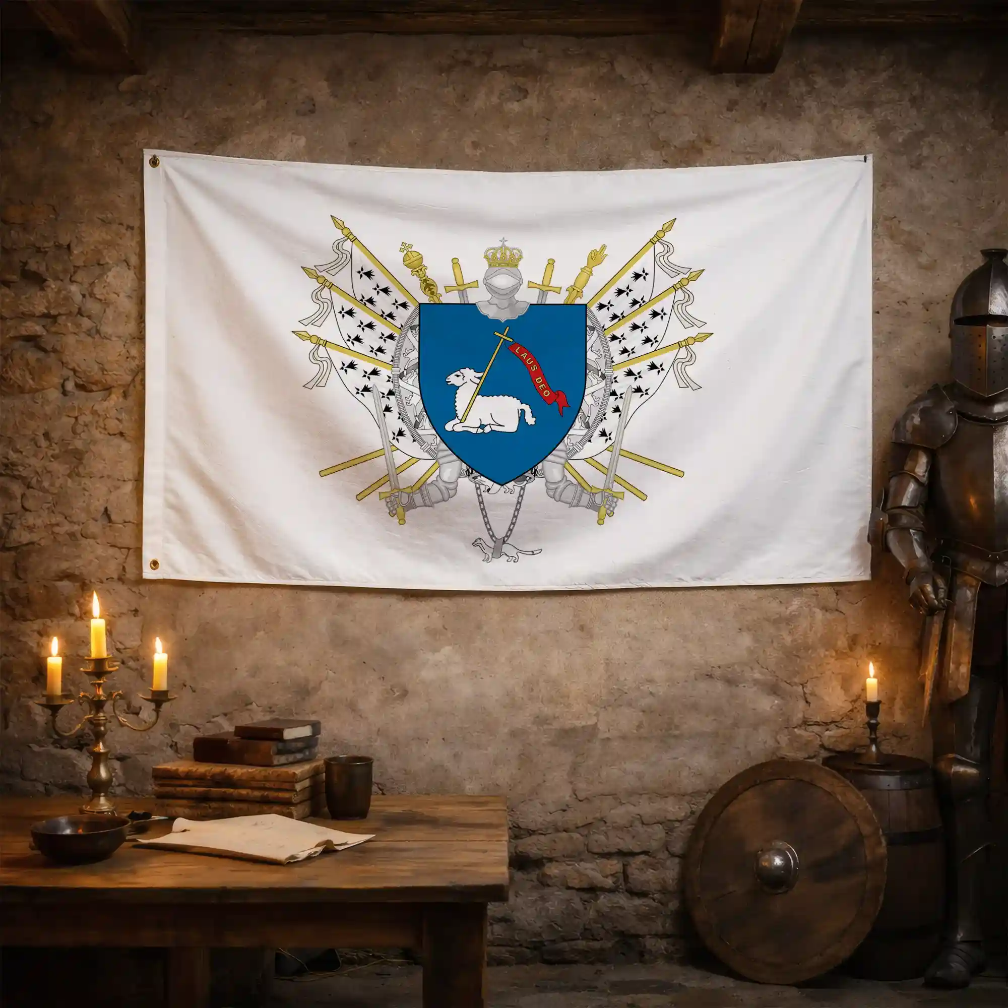 Drapeau - Blason de Lannion - Image 3