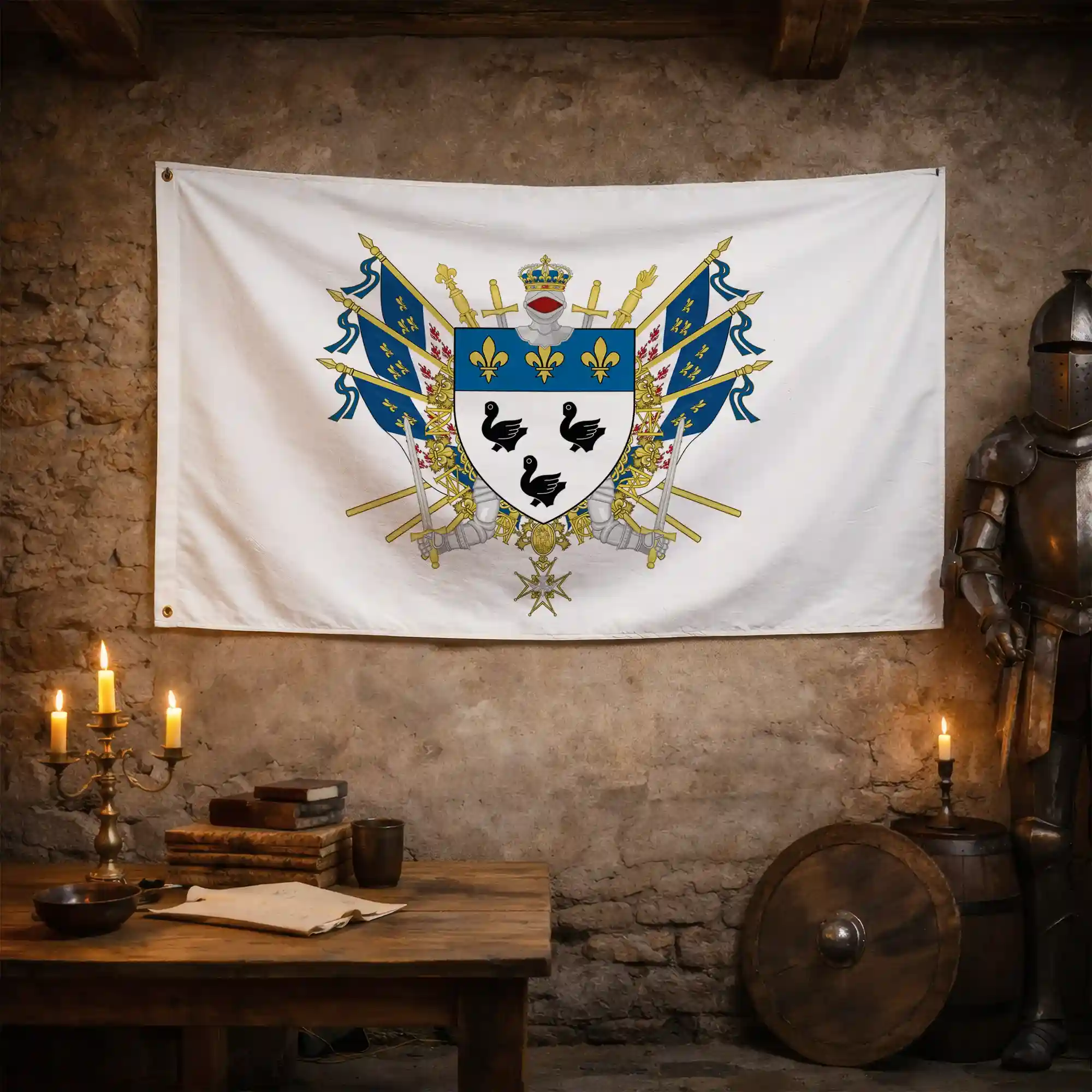 Drapeau - Blason de Laon - Image 3