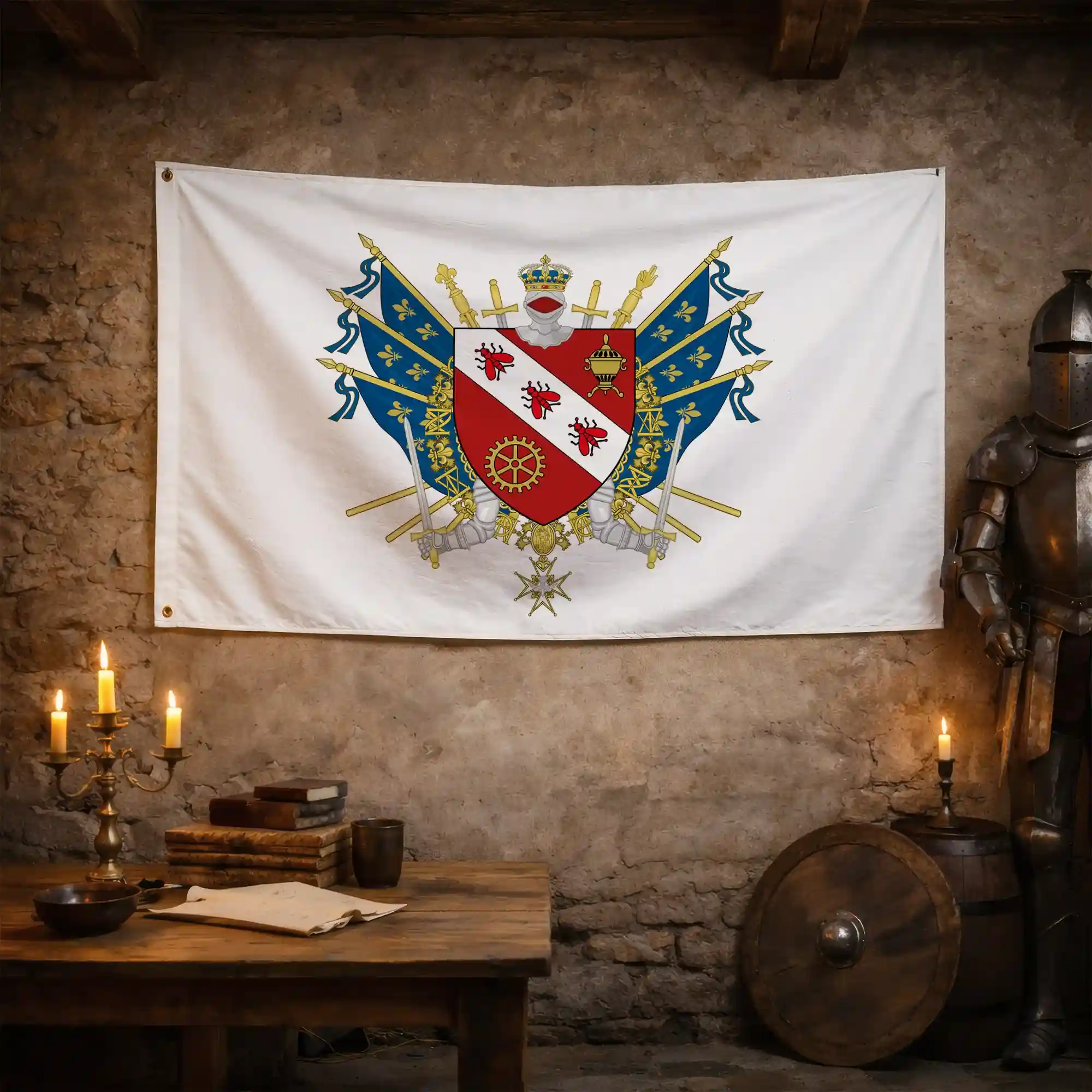 Drapeau - Blason de Levallois-Perret - Image 3