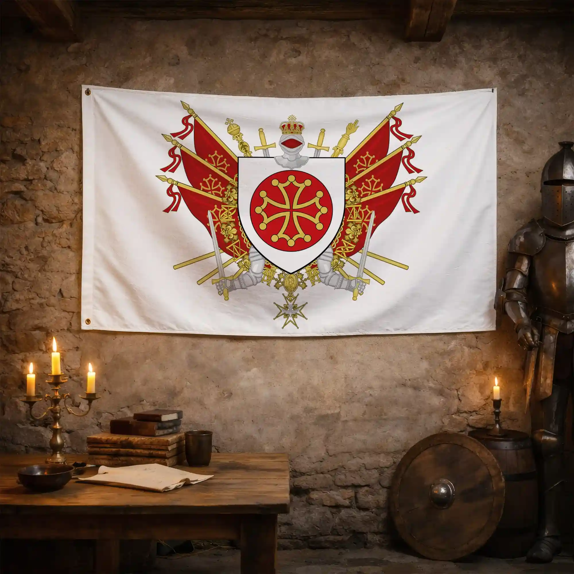 Drapeau - Blason de l'Hérault (34) - Image 3