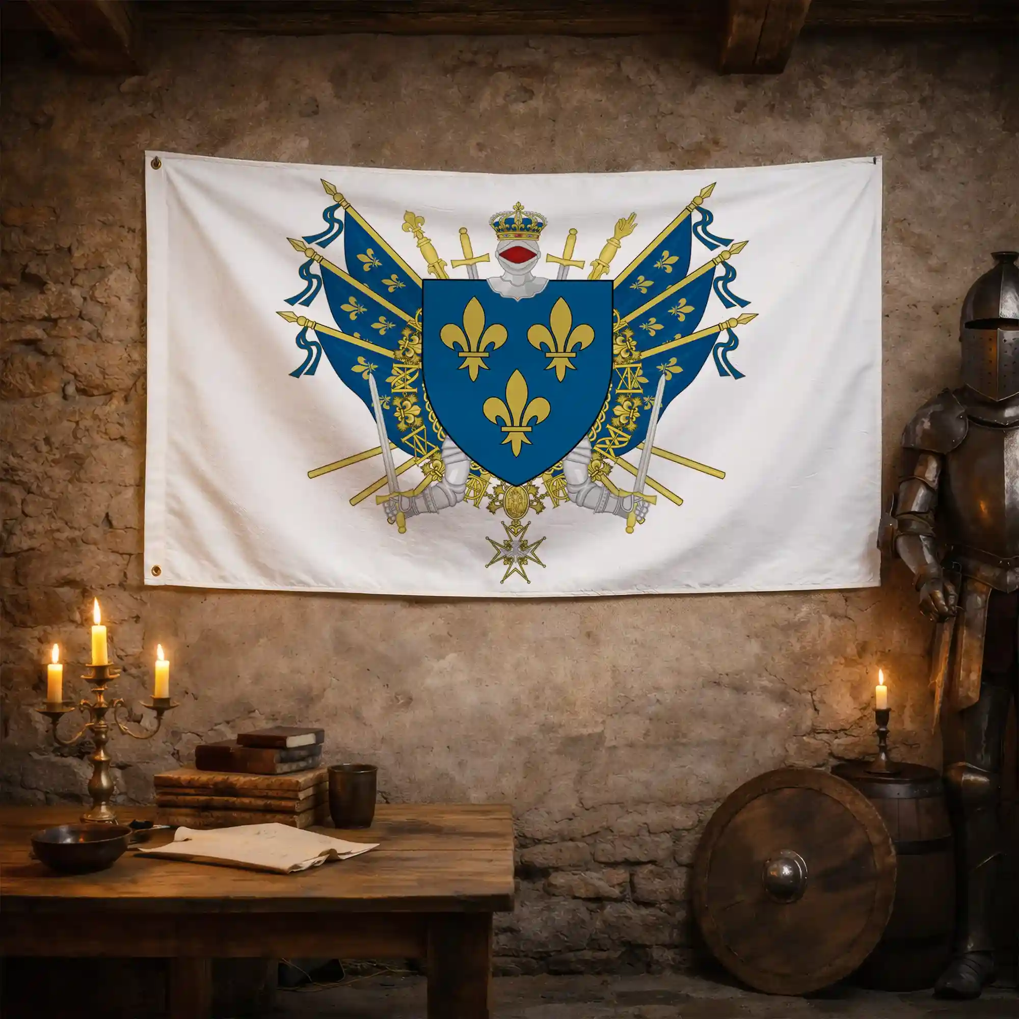 Drapeau - Blason de l'Île-de-France - Image 3