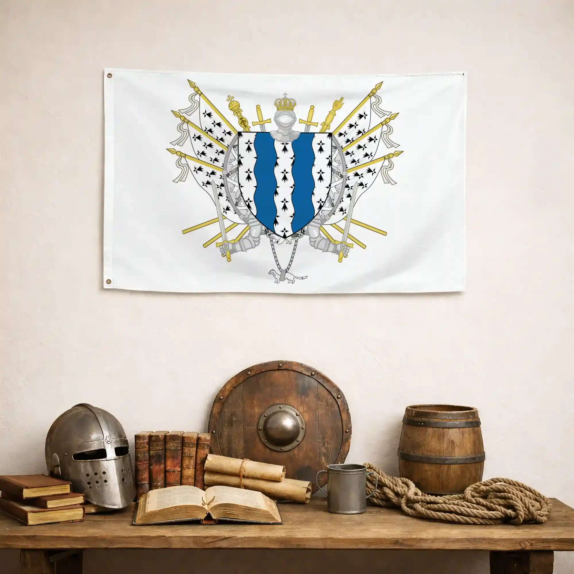 Drapeau - Blason de l'Ille-et-Vilaine (35) - Image 5