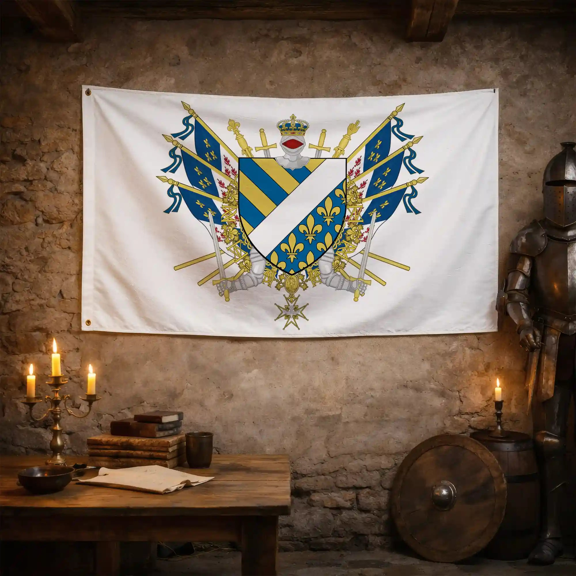 Drapeau - Blason de l'Oise (60) - Image 3