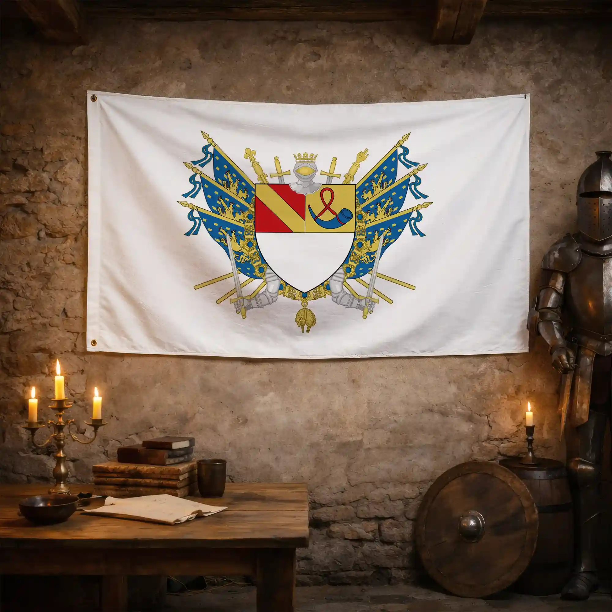 Drapeau - Blason de Lons-le-Saunier - Image 3