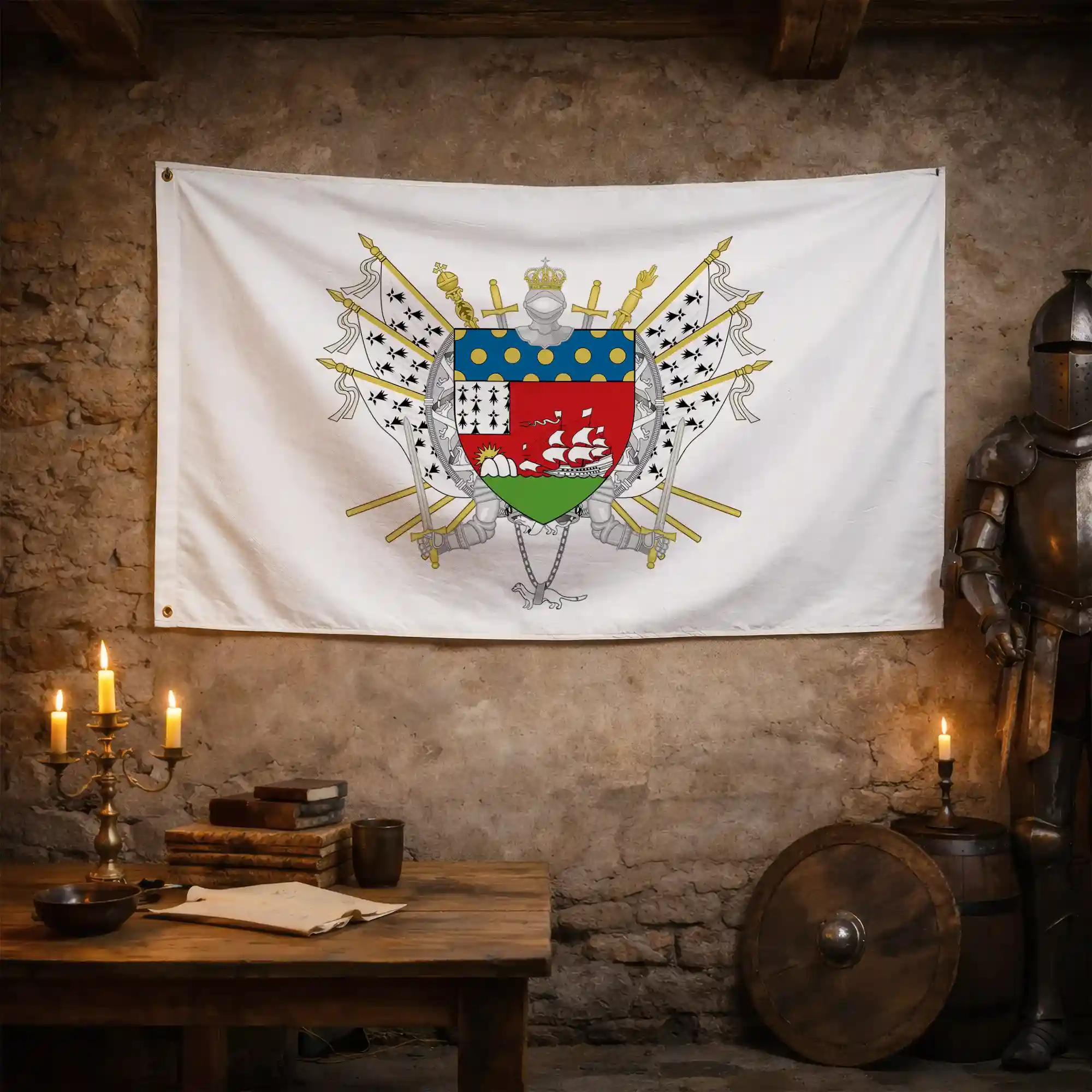 Drapeau - Blason de Lorient - Image 3