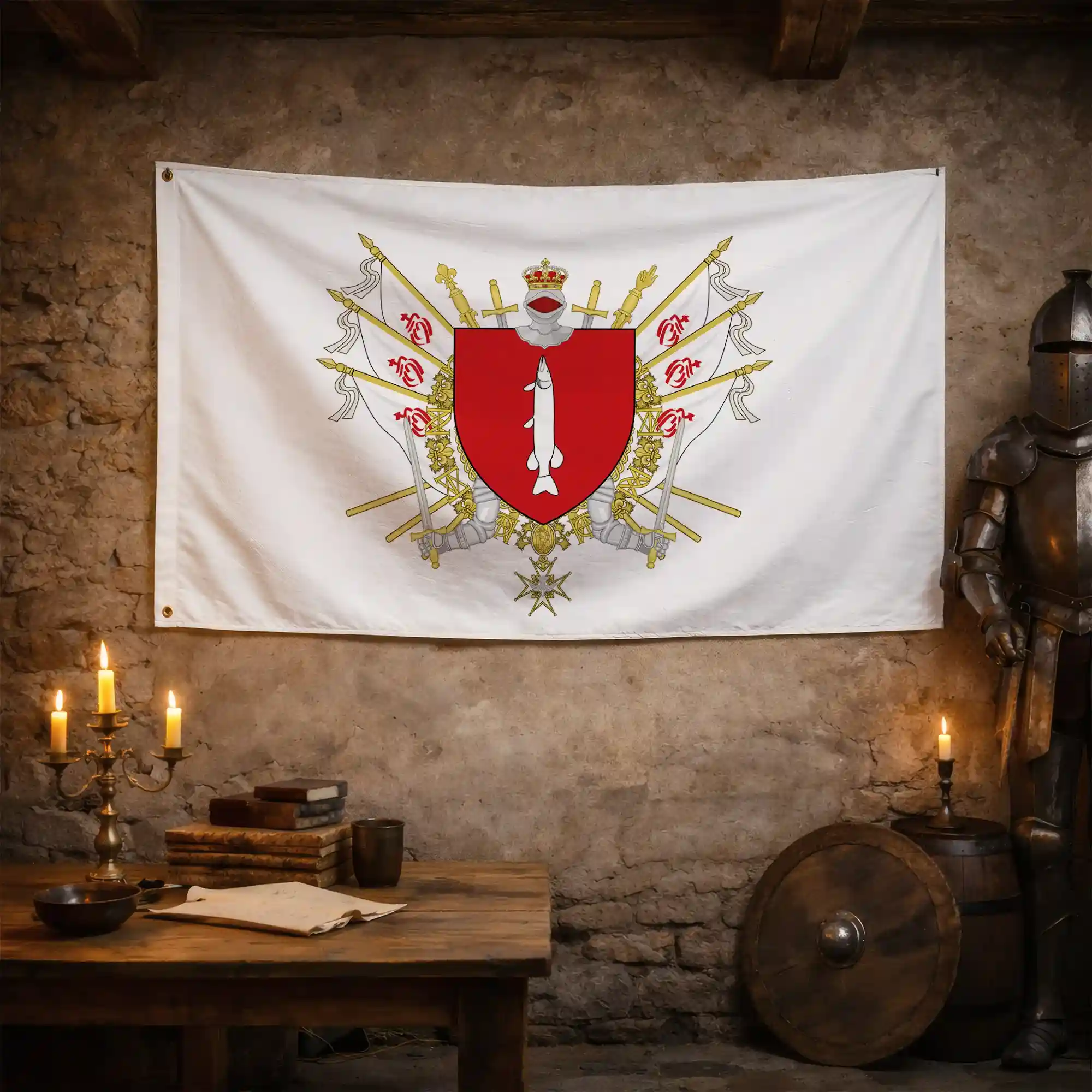 Drapeau - Blason de Luçon - Image 3