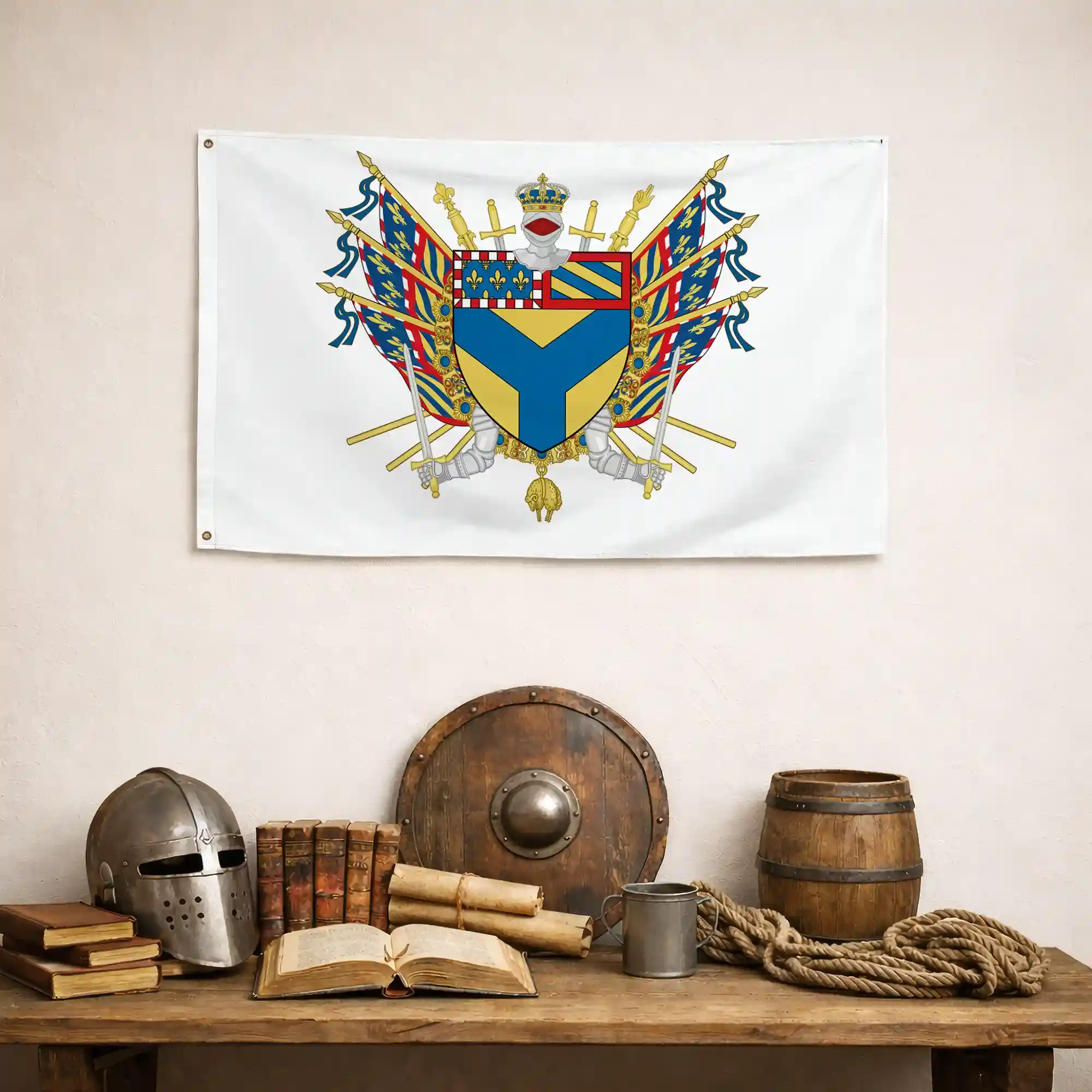 Drapeau - Blason de l'Yonne (89) - Image 5
