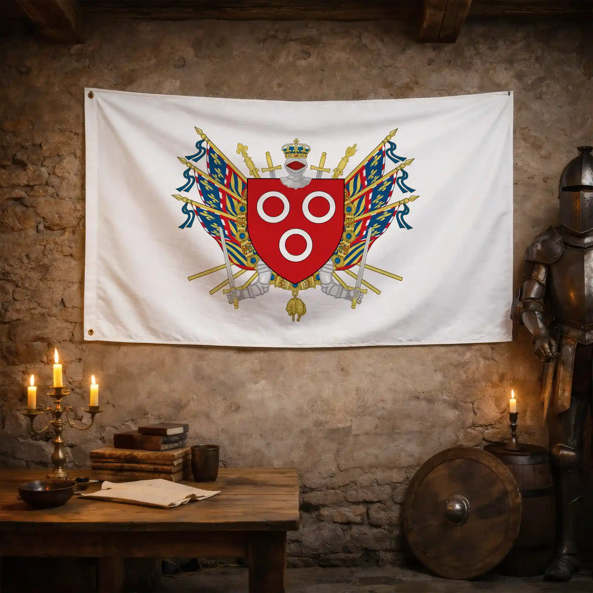 Drapeau - Blason de Mâcon - Image 3