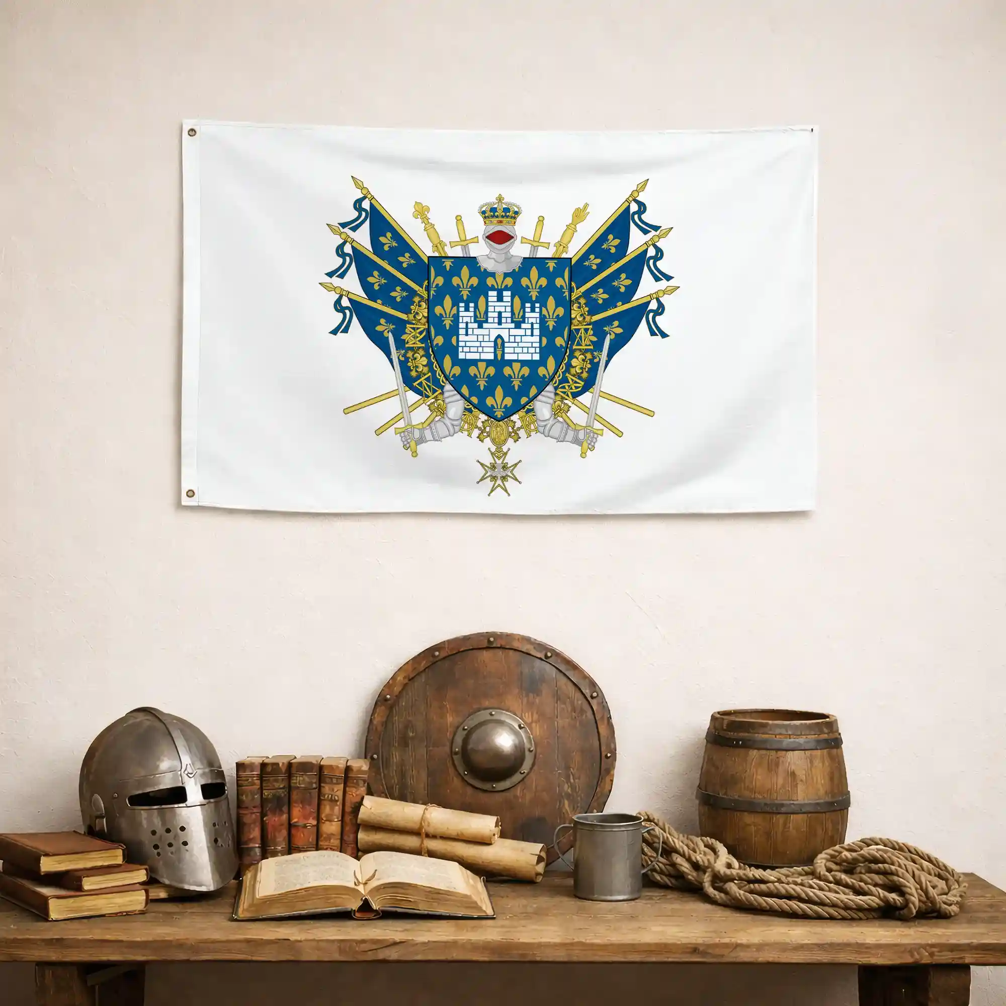 Drapeau - Blason de Melun - Image 4