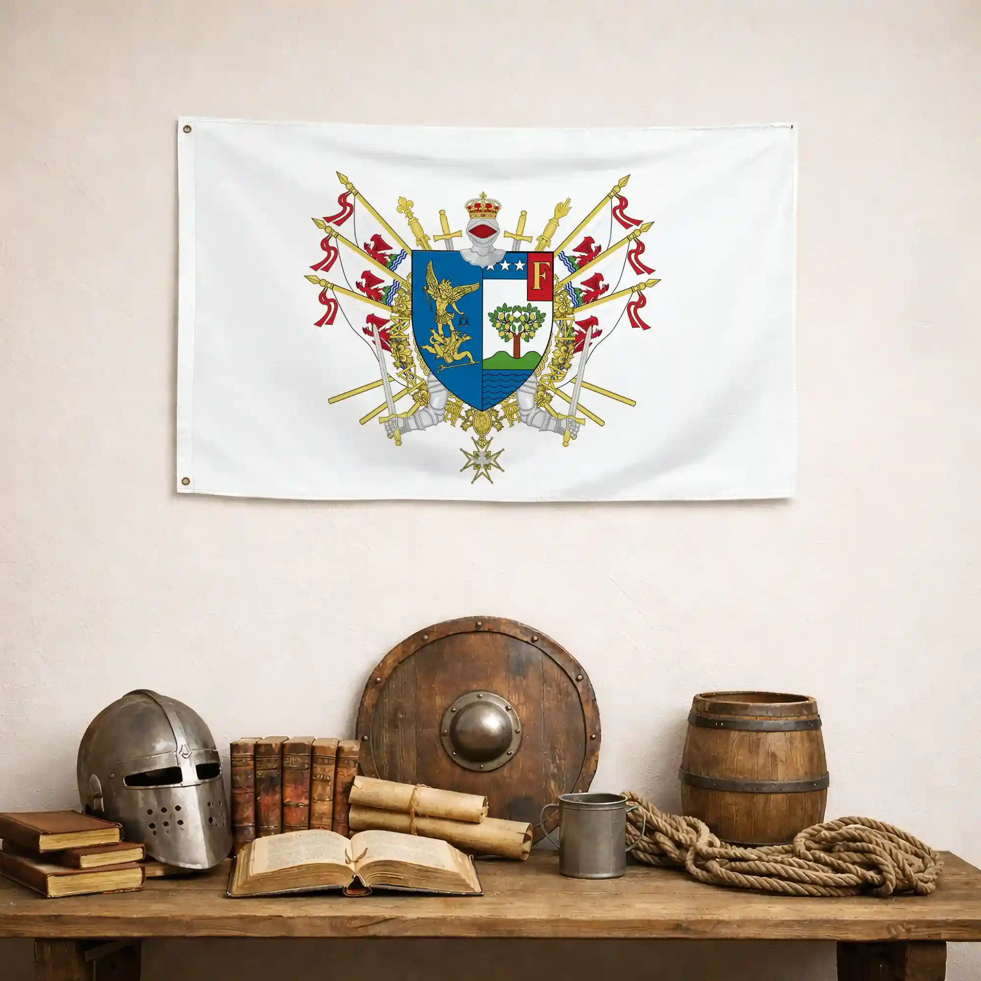 Drapeau - Blason de Menton - Image 4