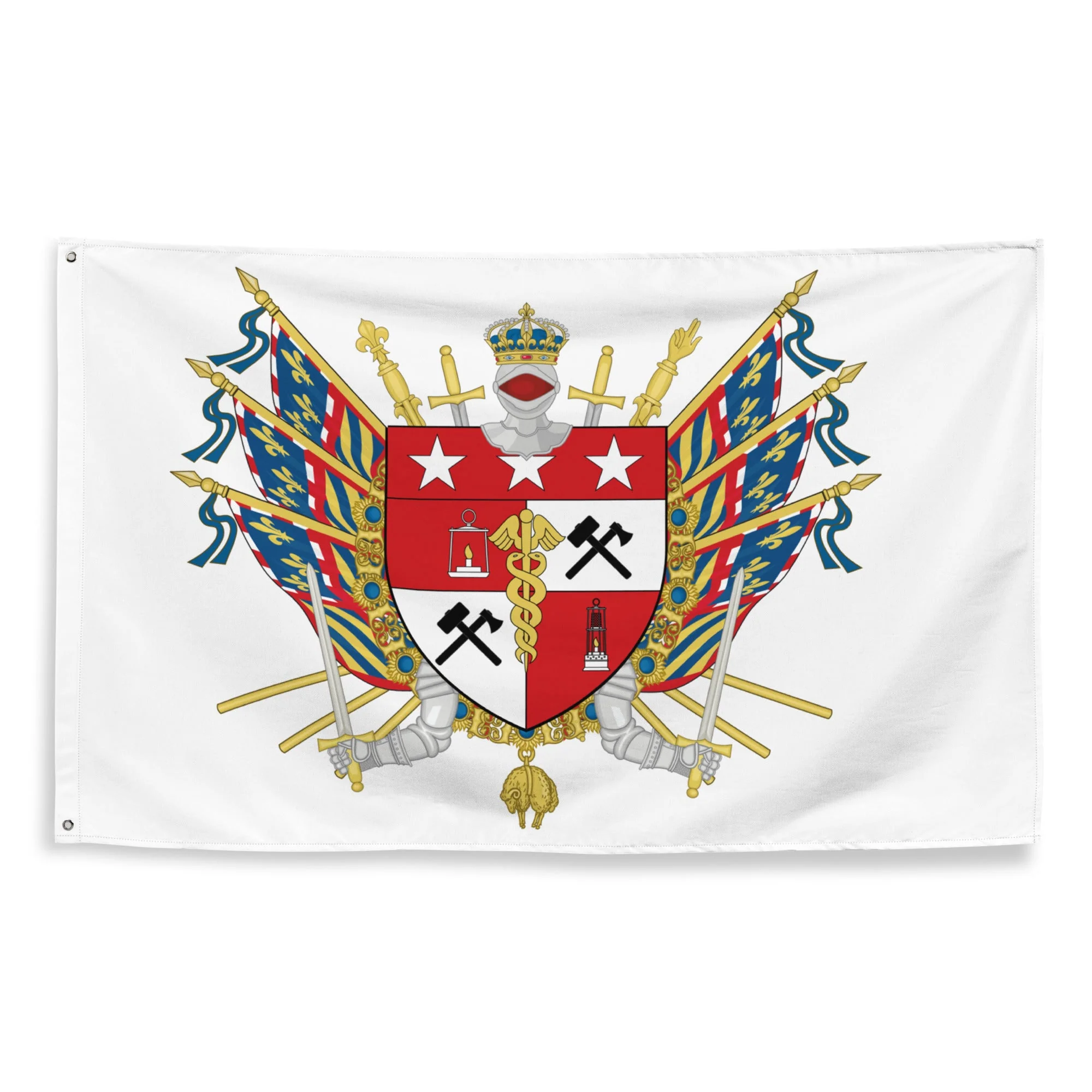 Drapeau - Blason de Montceau-les-Mines