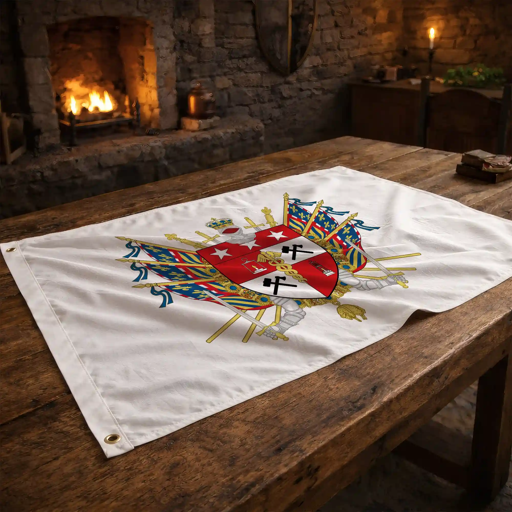 Drapeau - Blason de Montceau-les-Mines - Image 2