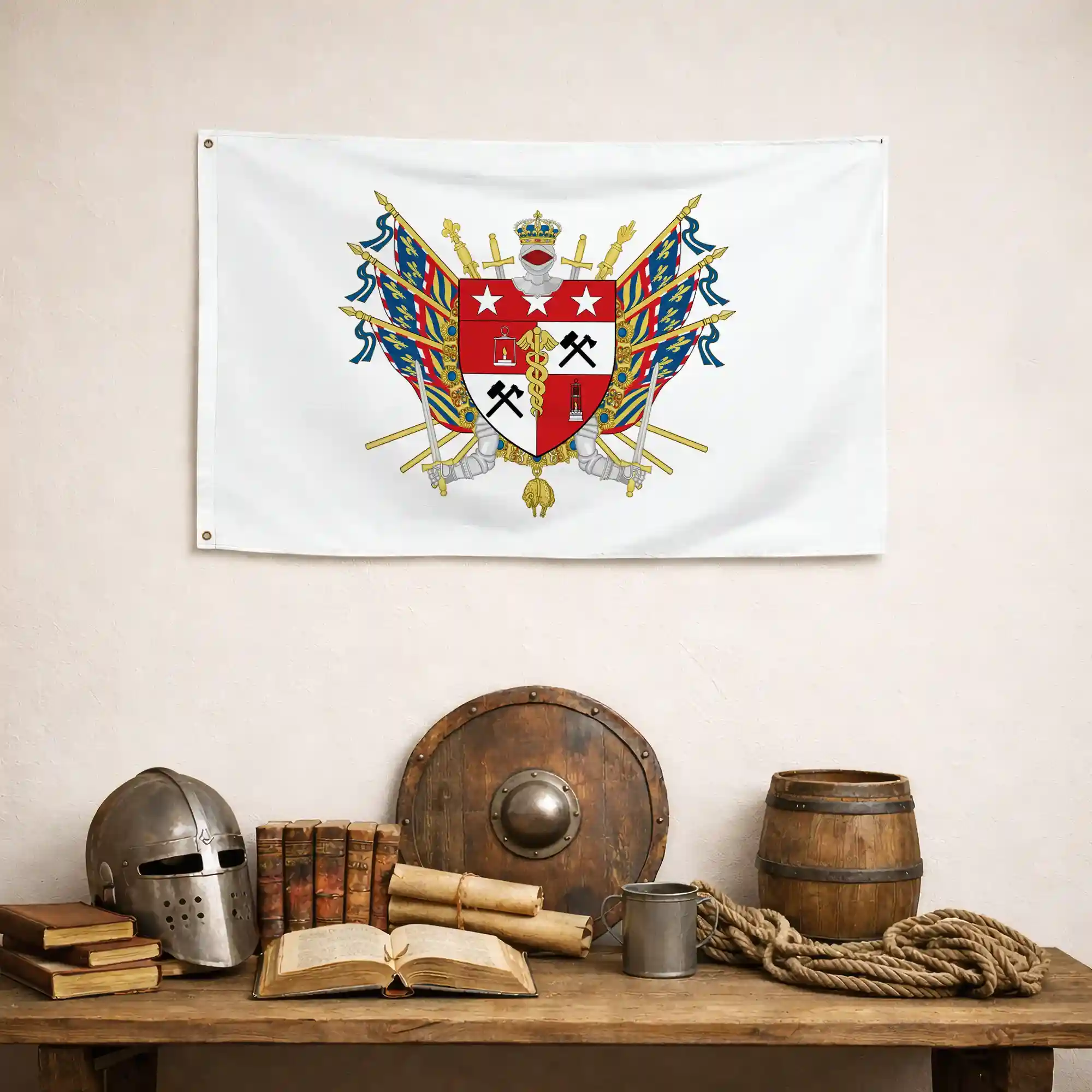 Drapeau - Blason de Montceau-les-Mines - Image 4