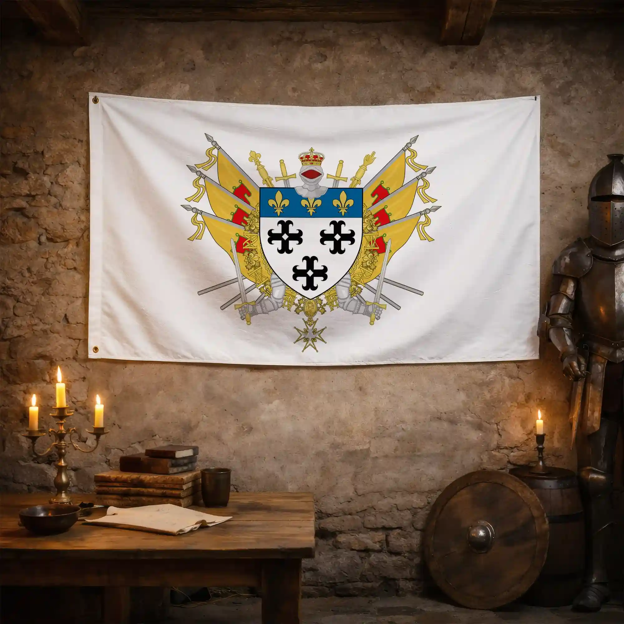 Drapeau - Blason de Moulins - Image 3