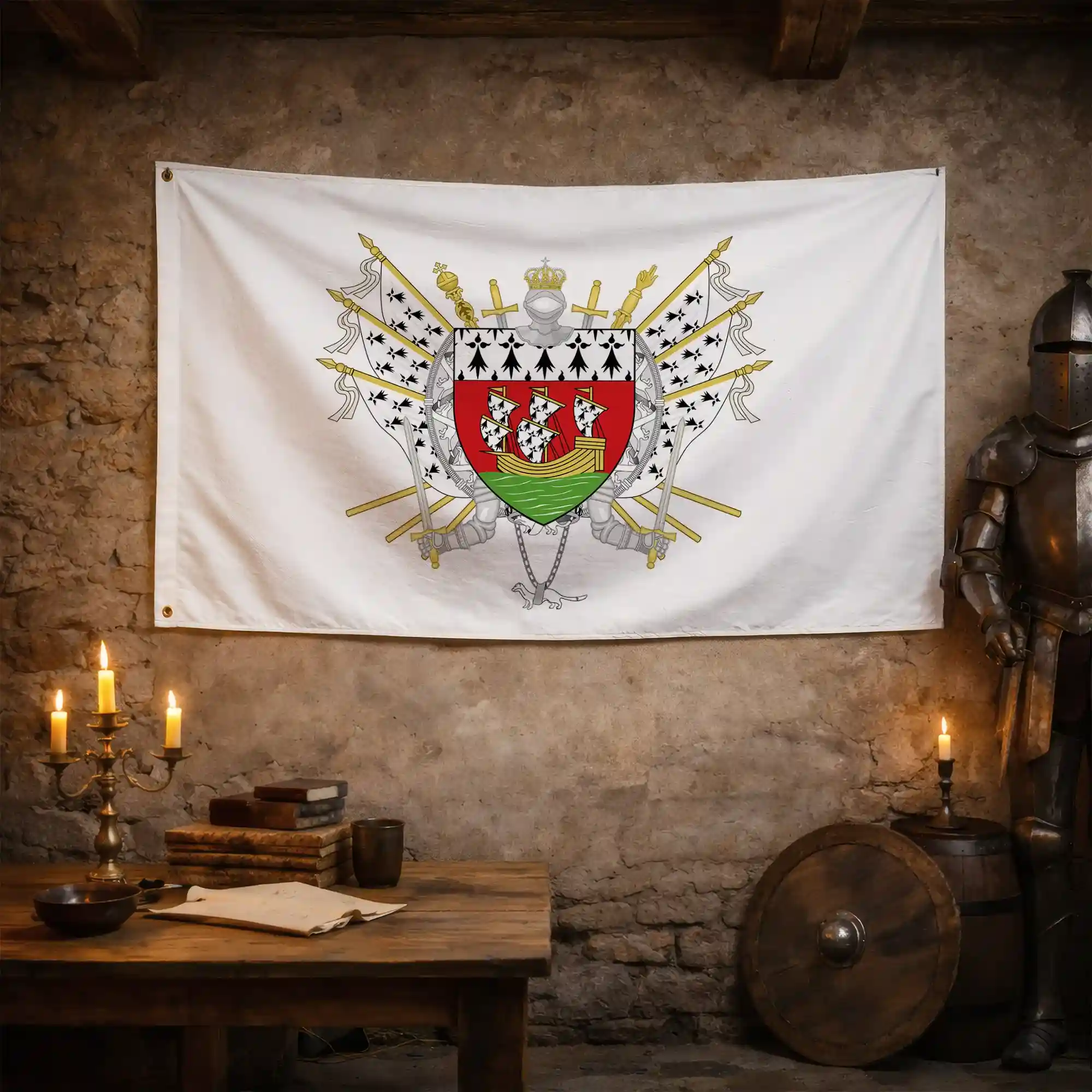 Drapeau - Blason de Nantes - Image 3