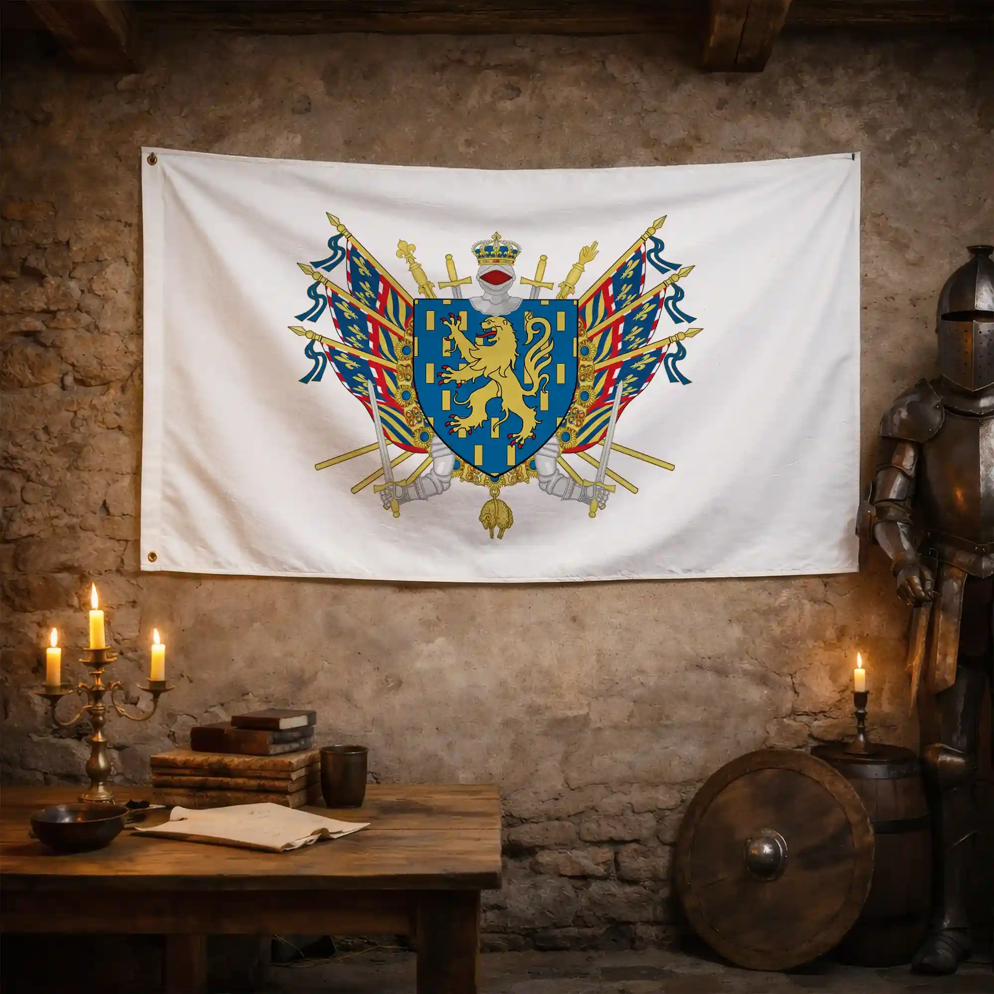 Drapeau - Blason de Nevers - Image 3